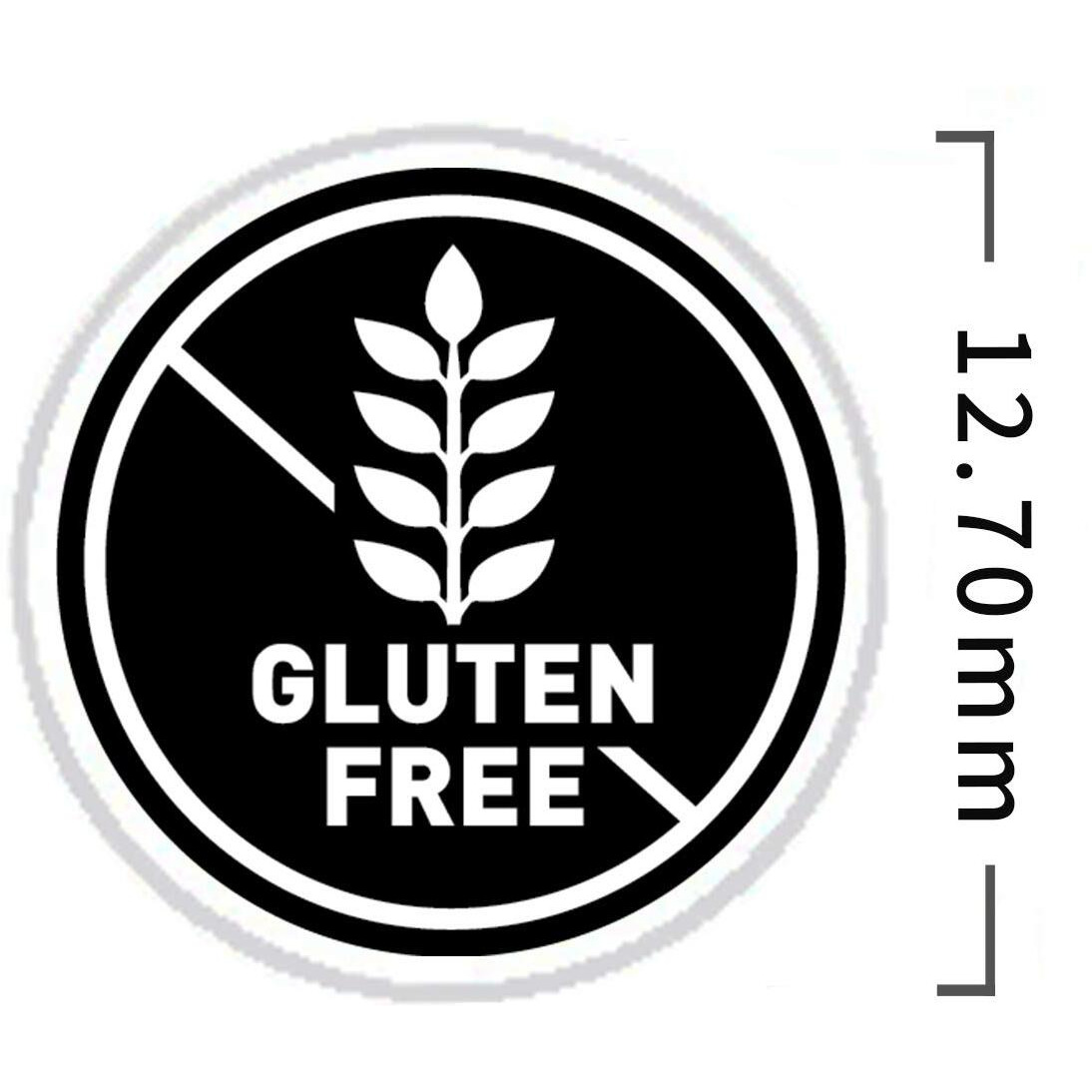 Wedding Meal Stickers - Wedding Meal Indicator Stickers - Wedding Meal Choice Stickers (50 Stickers - Gluten Free  Black)