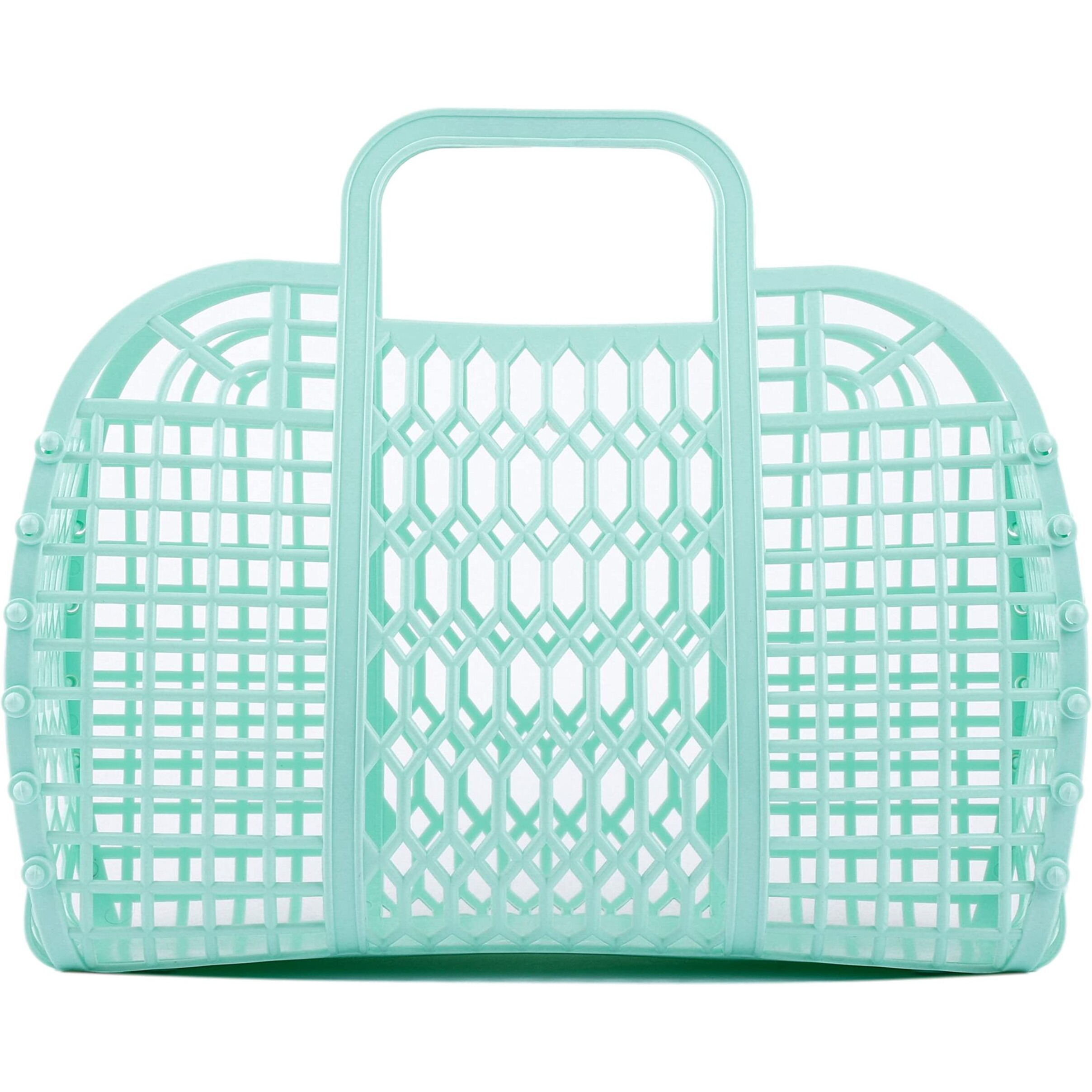 Babana Jelly Bags - (Set) Small And Large Mother Daughter Jelly Totes | Reusable Gift Basket  Beach Bags - (Small  Large) - Mint