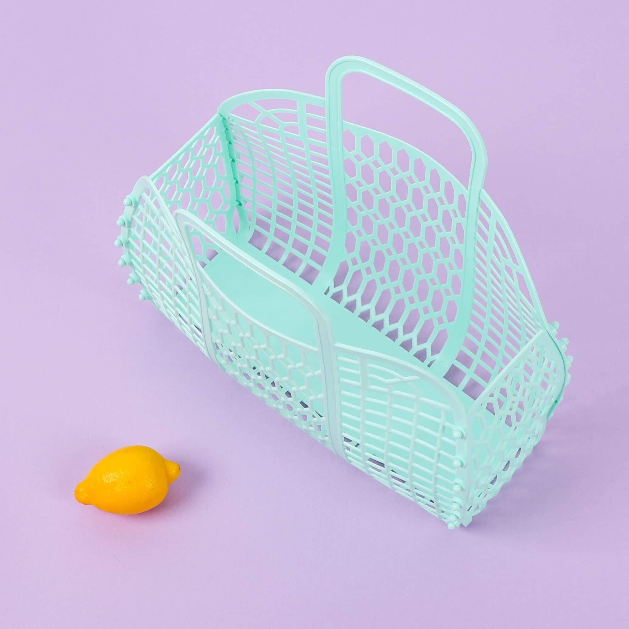 Babana Jelly Bags - (Set) Small And Large Mother Daughter Jelly Totes | Reusable Gift Basket  Beach Bags - (Small  Large) - Mint