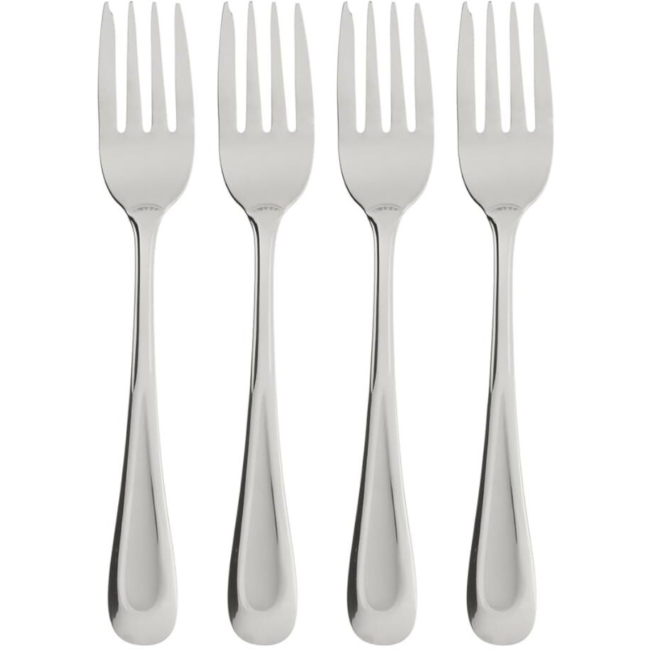 Oneida Satin Sand Dune Everyday Flatware Salad Forks  Set Of 4