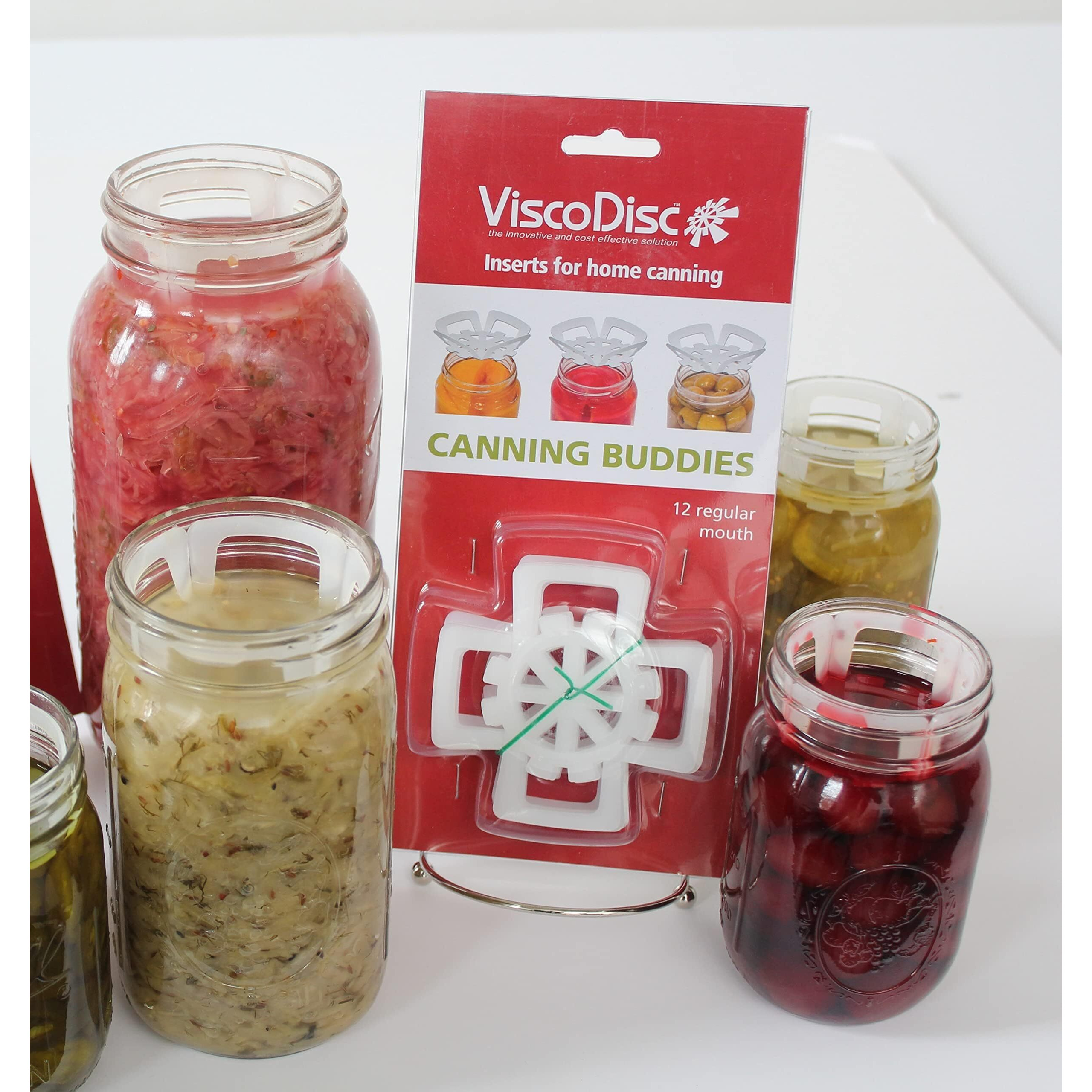 Viscodisc Canning Buddies- Wide Mouth Mason Jar Inserts