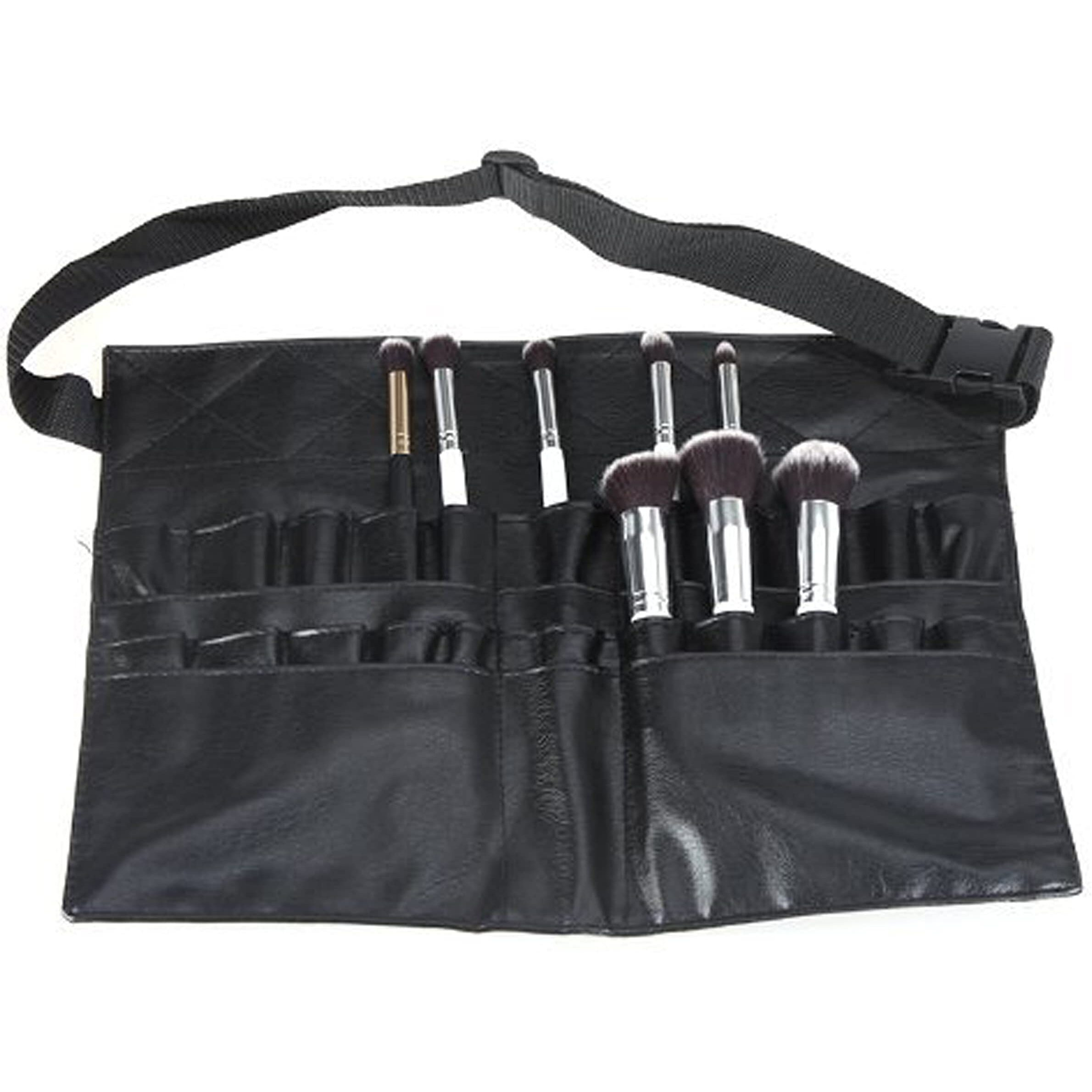 Comicfs Makeup Brush Bag A1 Professional Cosmetic Holder 28 Pockets Organizer Apron With Artist Belt Strap/Belt Light Weight