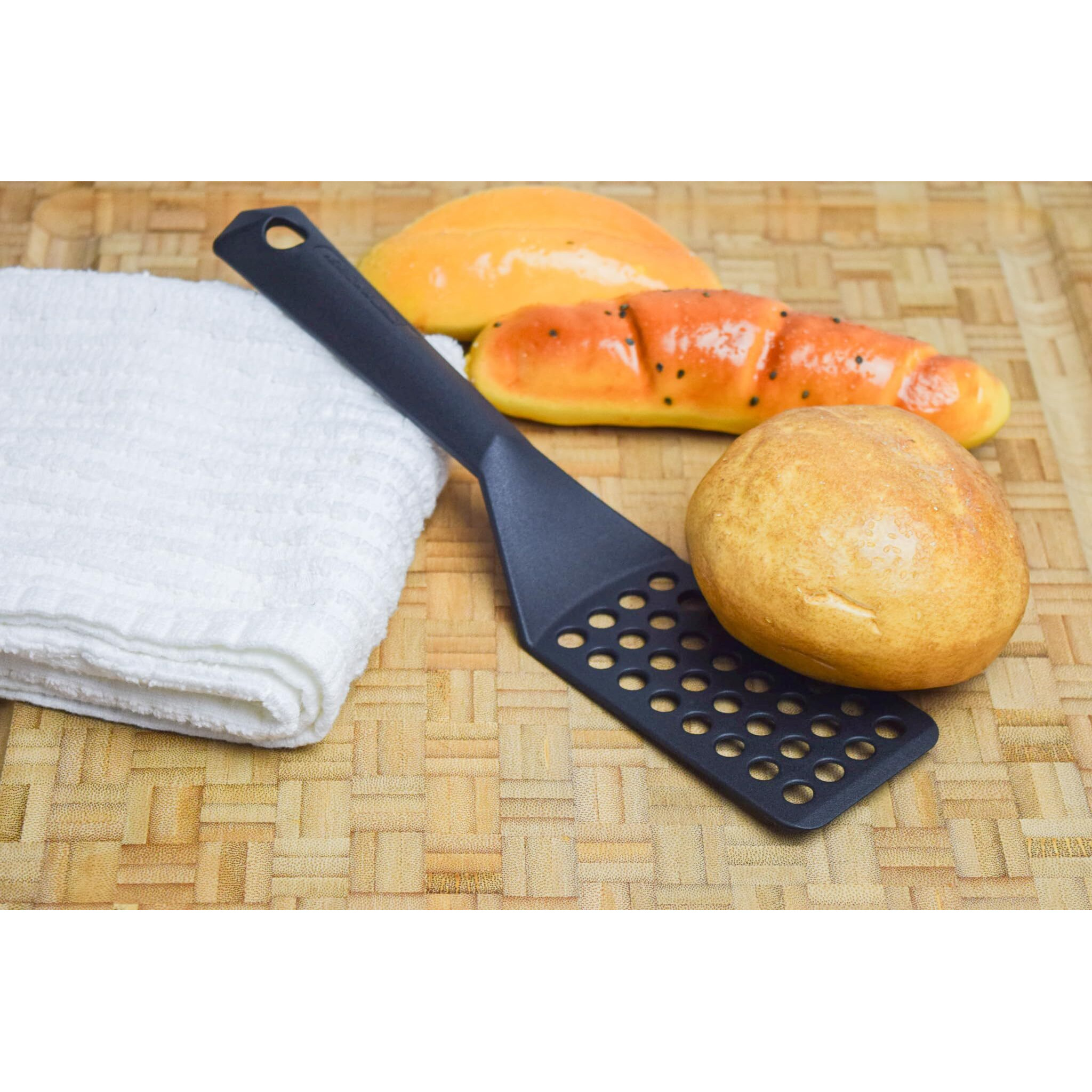 Range Kleen 9011 Black Slotted Nonstick Spatula Turner 2-Pack