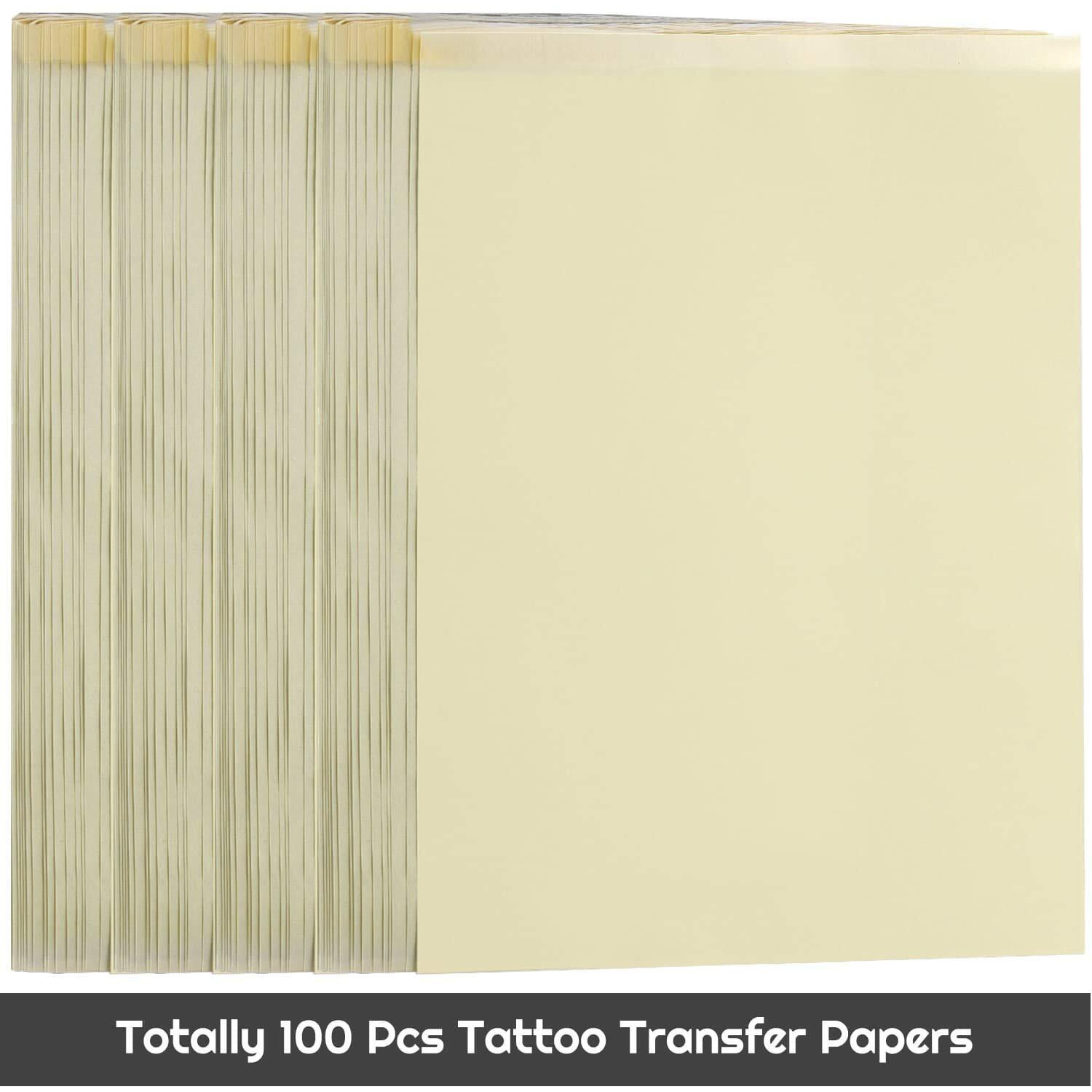 Tattoo Transfer Paper  Cridoz 100 Sheets Tattoo Stencil Transfer Paper For Tattooing Blue