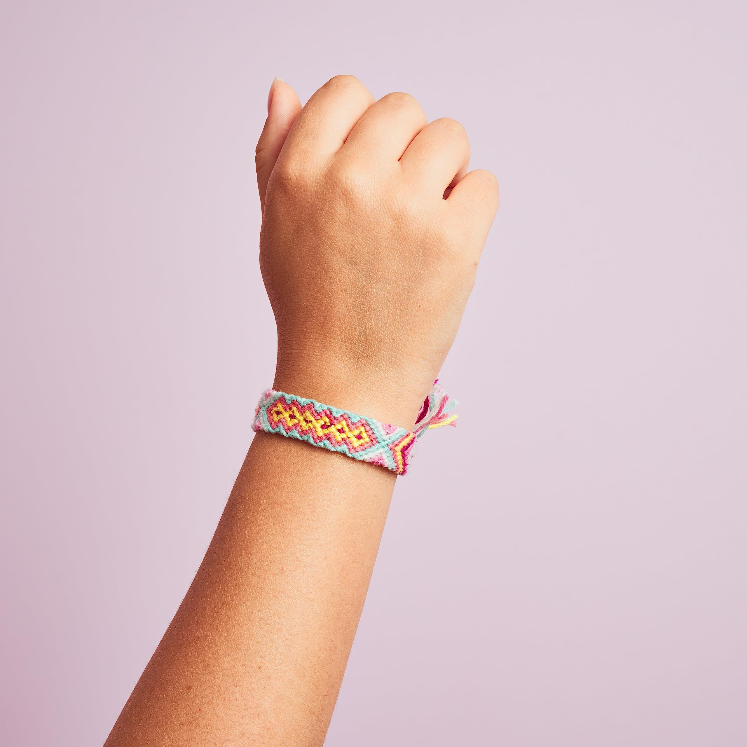 Leisure Arts Loom Bracelet Weaving  Bracelet Maker  Weaving Loom  Bead Loom  Bracelet Making Kit String  Weaving Kit  Beading Loom  Friendship Bracelet Making Kit  Weaving Loom For Adults