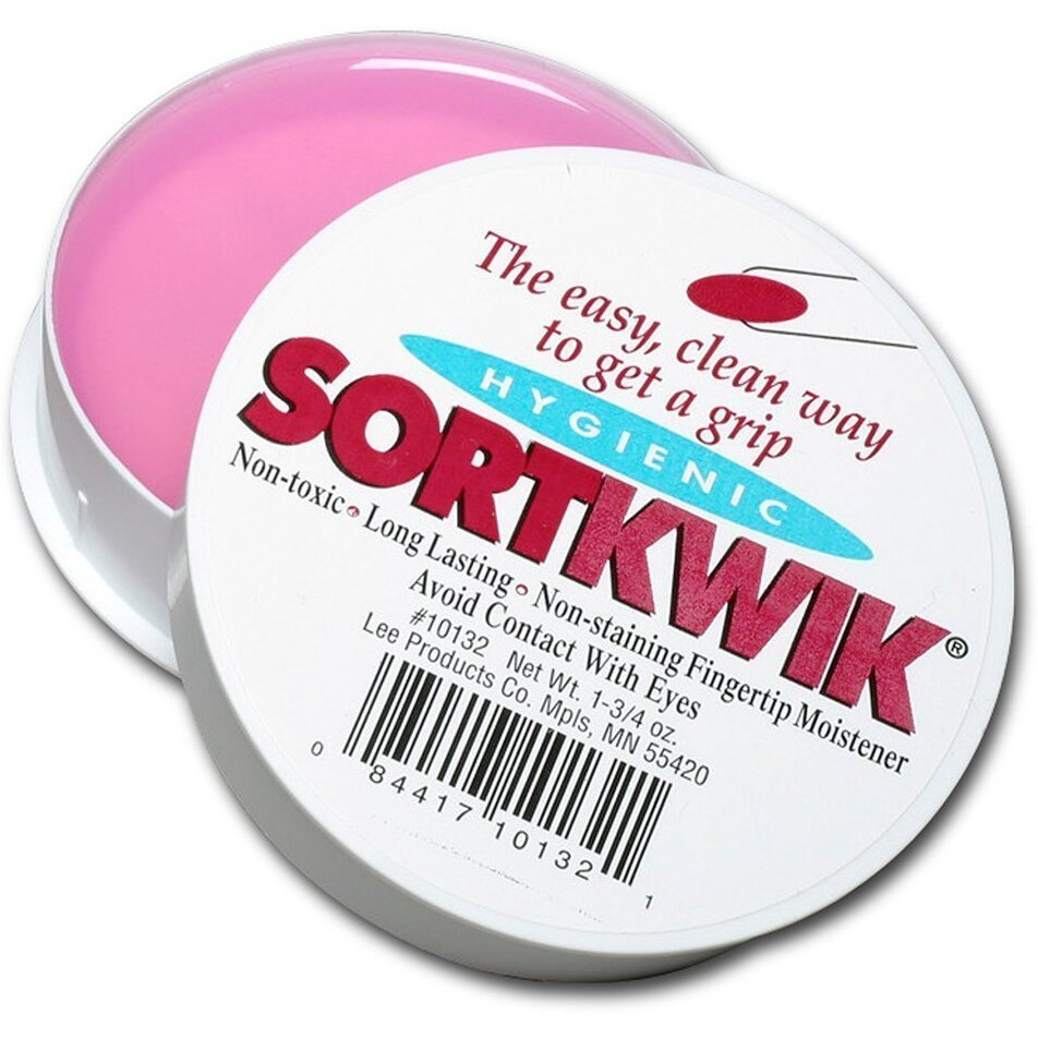 Lee 10132 Sortkwik Fingertip Moisteners  1 3/4 Oz  Pink  Sold As 6 Pack