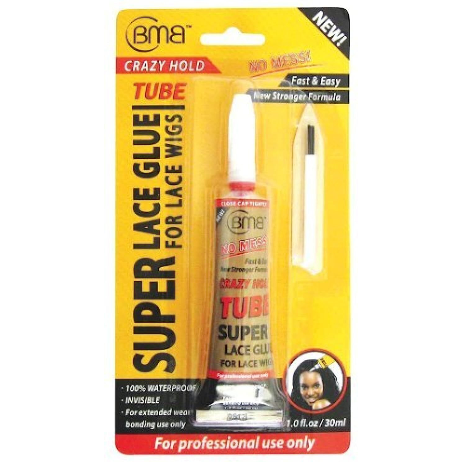 Bmb Crazy Hold Super Lace Wig Glue Tube 1 Oz.