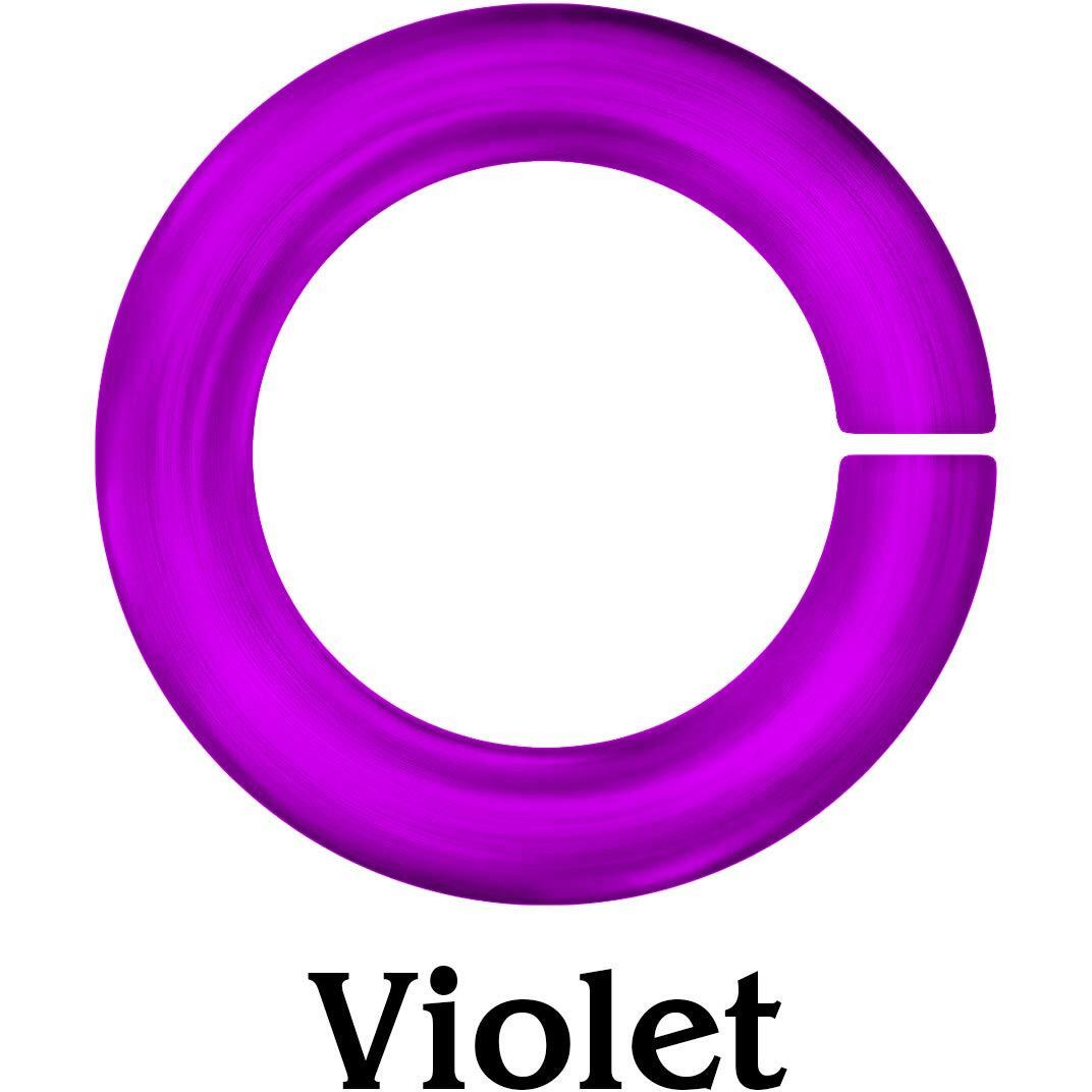 Weave Got Maille Anodized Aluminum Gauge Violet Jumprings  5Mm