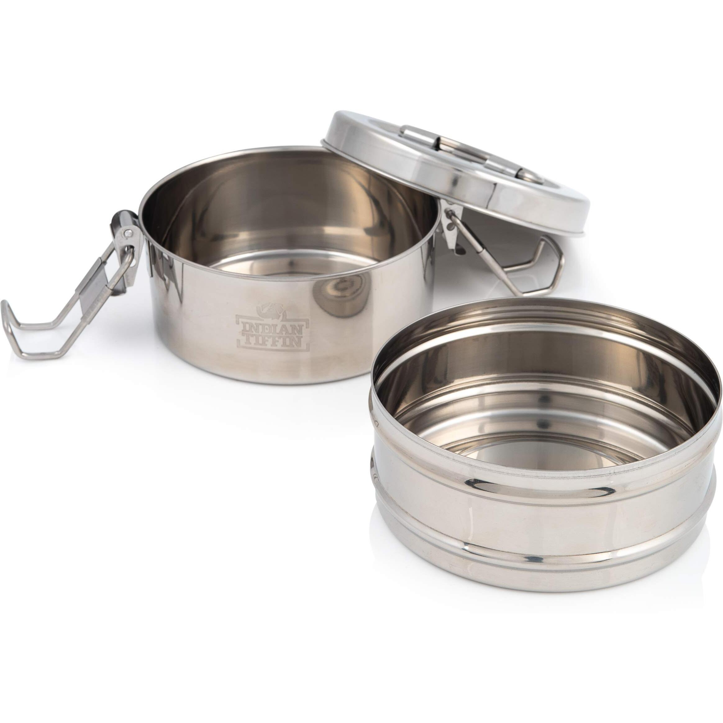2 Tier Indian-Tiffin Stainless Steel Small Tiffin Lunch Box
