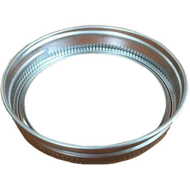 Mason Jar Replacement Rings Or Tops Durable & Rustproof Tinplate Metal Bands/Rings For Mason Jar  Jar  Canning Jars Storage (Set Of 10 Wide Mouth)
