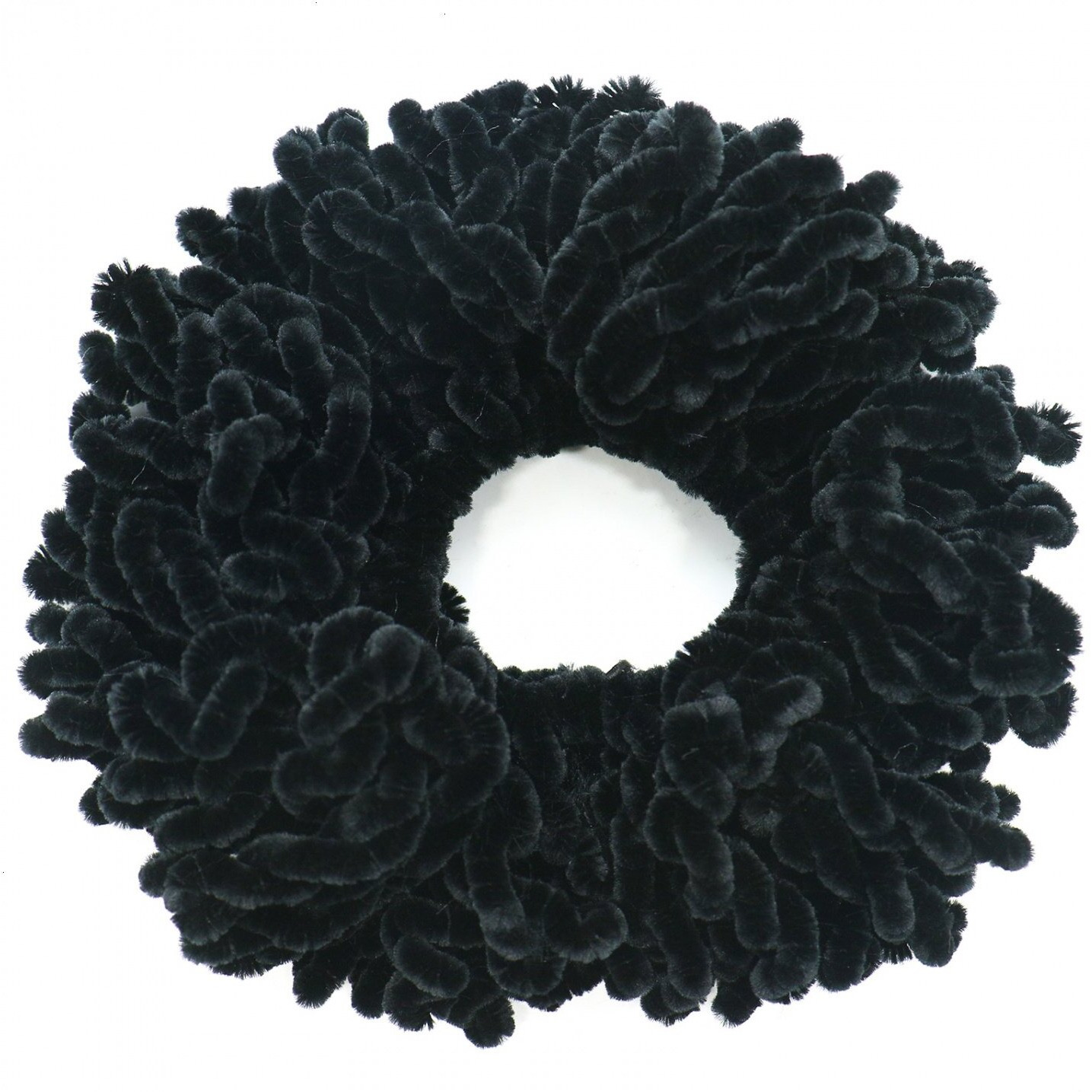 Orangetag 2Pack Volumising Scrunchie Big Hair Tie Ring Hijab Volumizer Khaleeji Headwear Dark Coffer & Black