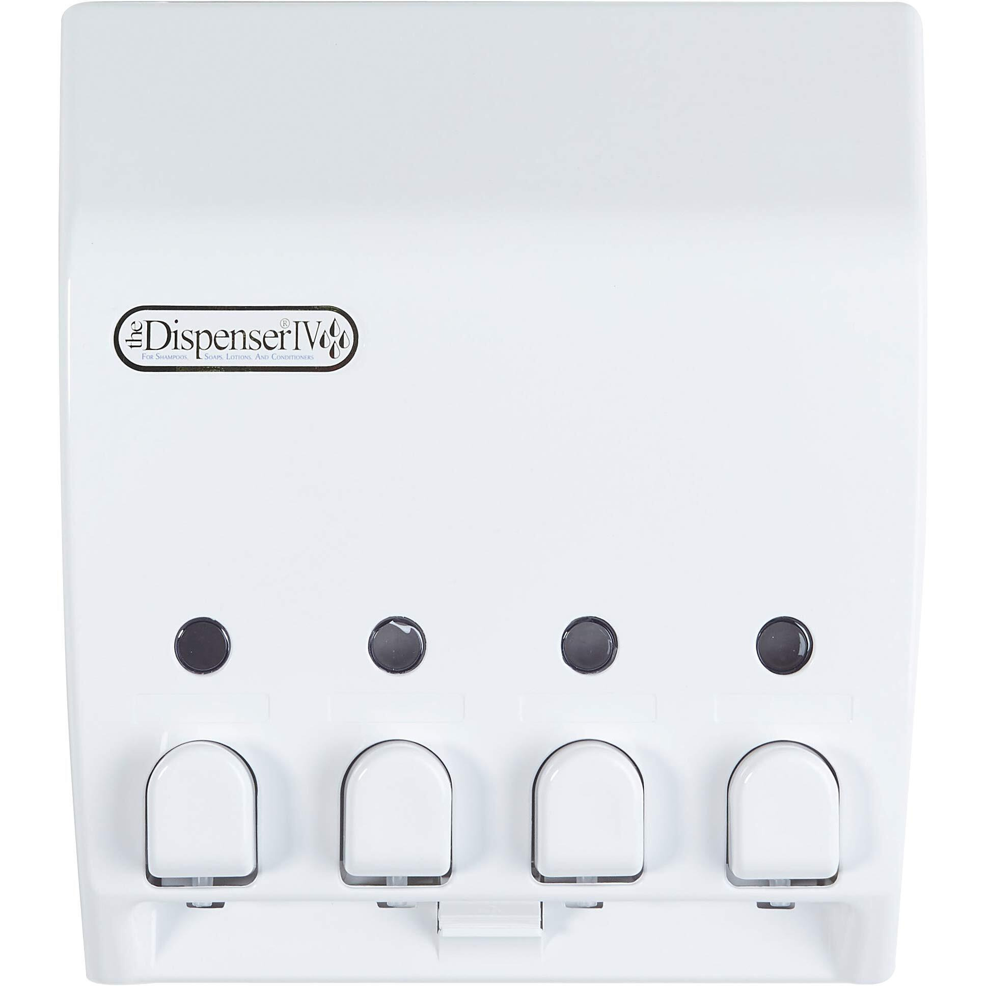 Better Living Products Classic Shower Dispenser 4  Shampoo And Soap Dispenser  4 X 14.5 Fl. Oz. White  9.5"" X 3"" X 10.75""