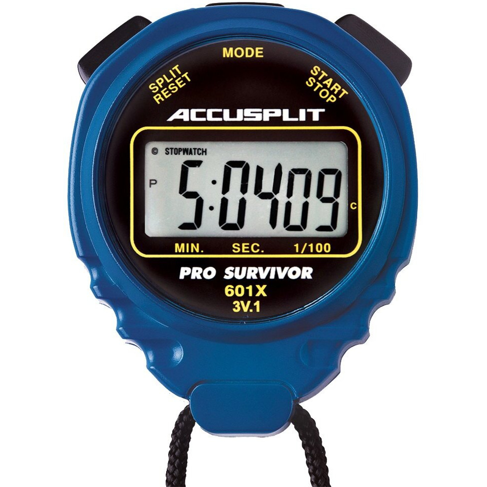 Accusplit Pro Survivor - A601X Stopwatch  Clock  Extra Large Display (Blue)