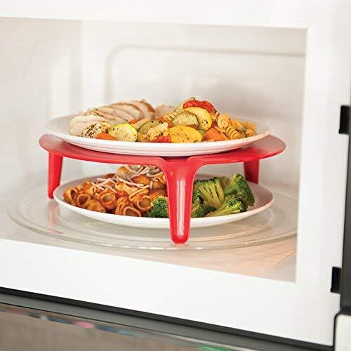 Nordic Ware 2-Tier Plate Stacker  One  Red  1 Count (Pack Of 1)