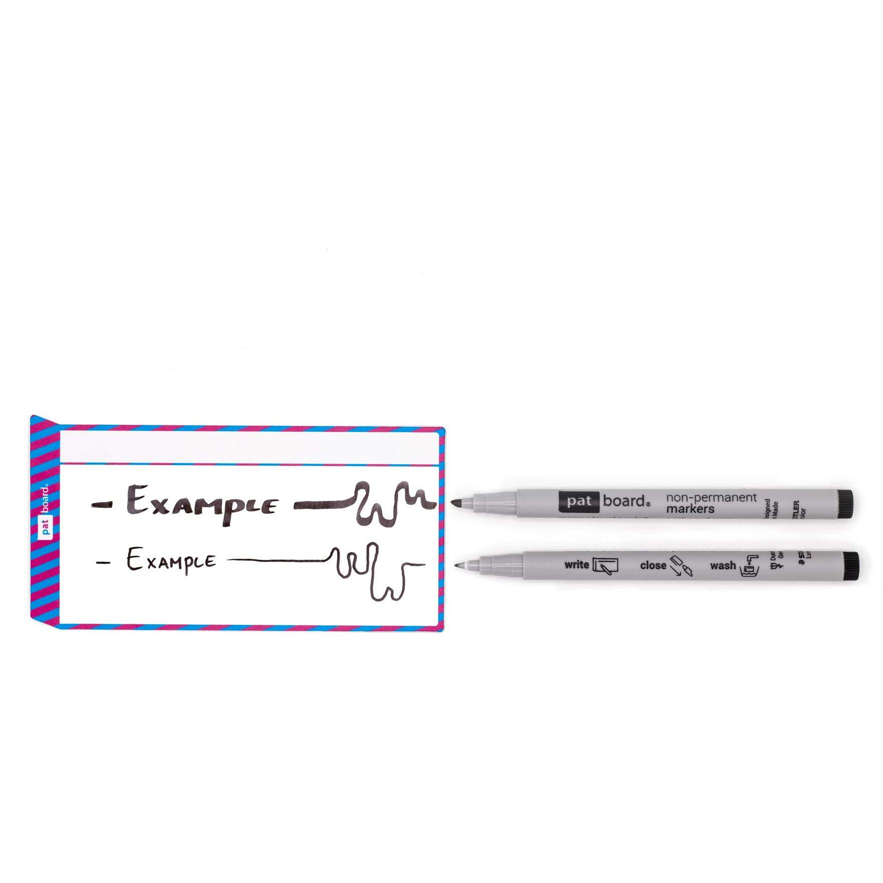 Patboard Non-Permanent Markers Black 1X (1-2.5Mm) - Wet Erase Pen - B