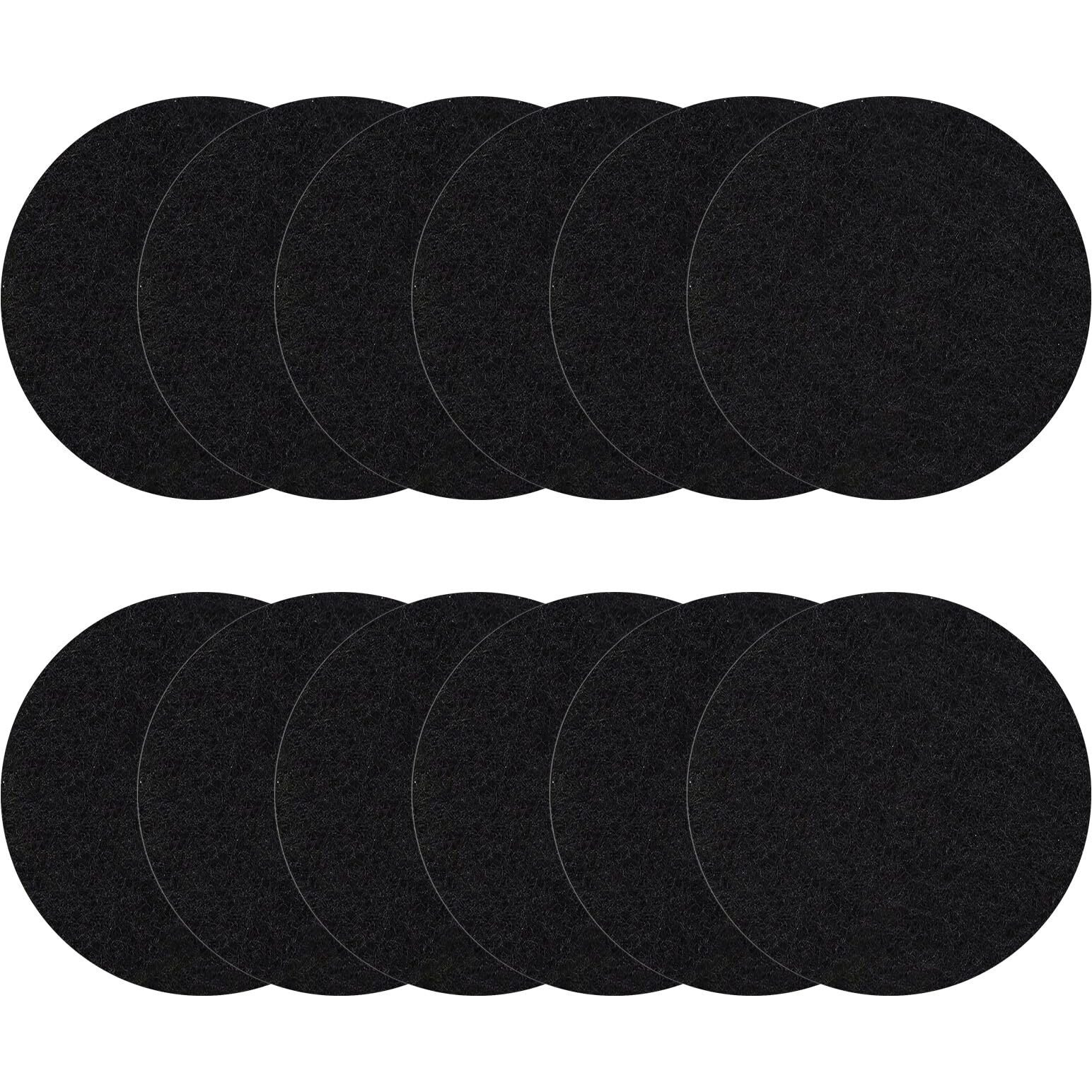 7.2 Inch Kitchen Compost Bin Filters Charcoal Replacements  Enloy 12 Pack Charcoal Filters For Countertop Home Bucket  Longer Lasting Round Extra Thick Activated Charcoal