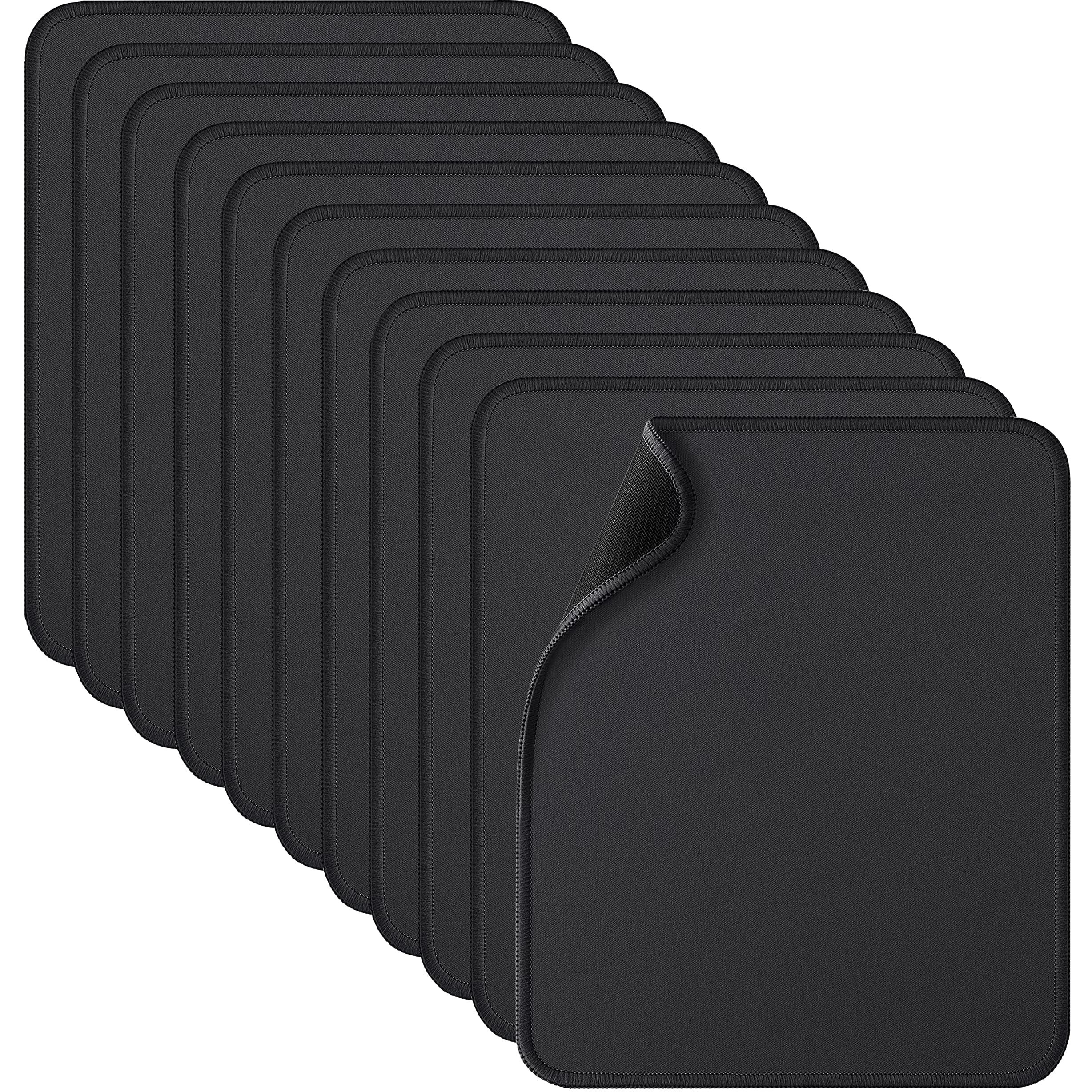 Zhithink 11 Pcs Computer Mouse Pad Non-Slip Rubber Base And Textured Stitched Edge Mousepads Mouse Pad Pack For Office And Home 10.2X8.2 Inches  3 Mm Thickness