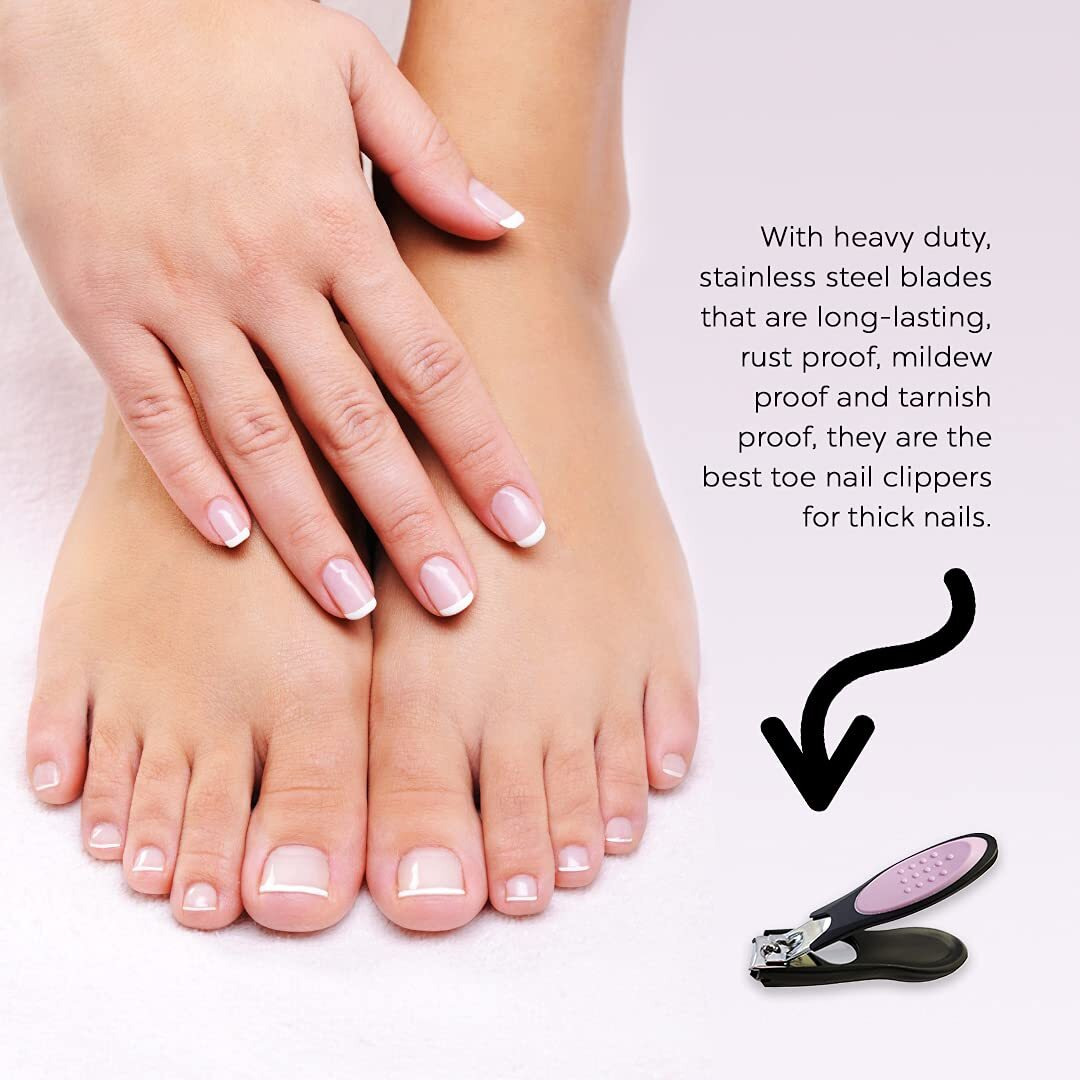 Dream Cut Nail Clipper With Comfort Grip Nail Catcher - Chrome Plated Toenails Clippers Nail Cutter Catches Clippings Sharp Sturdy Trimmer Stainless Steel For Men And Women