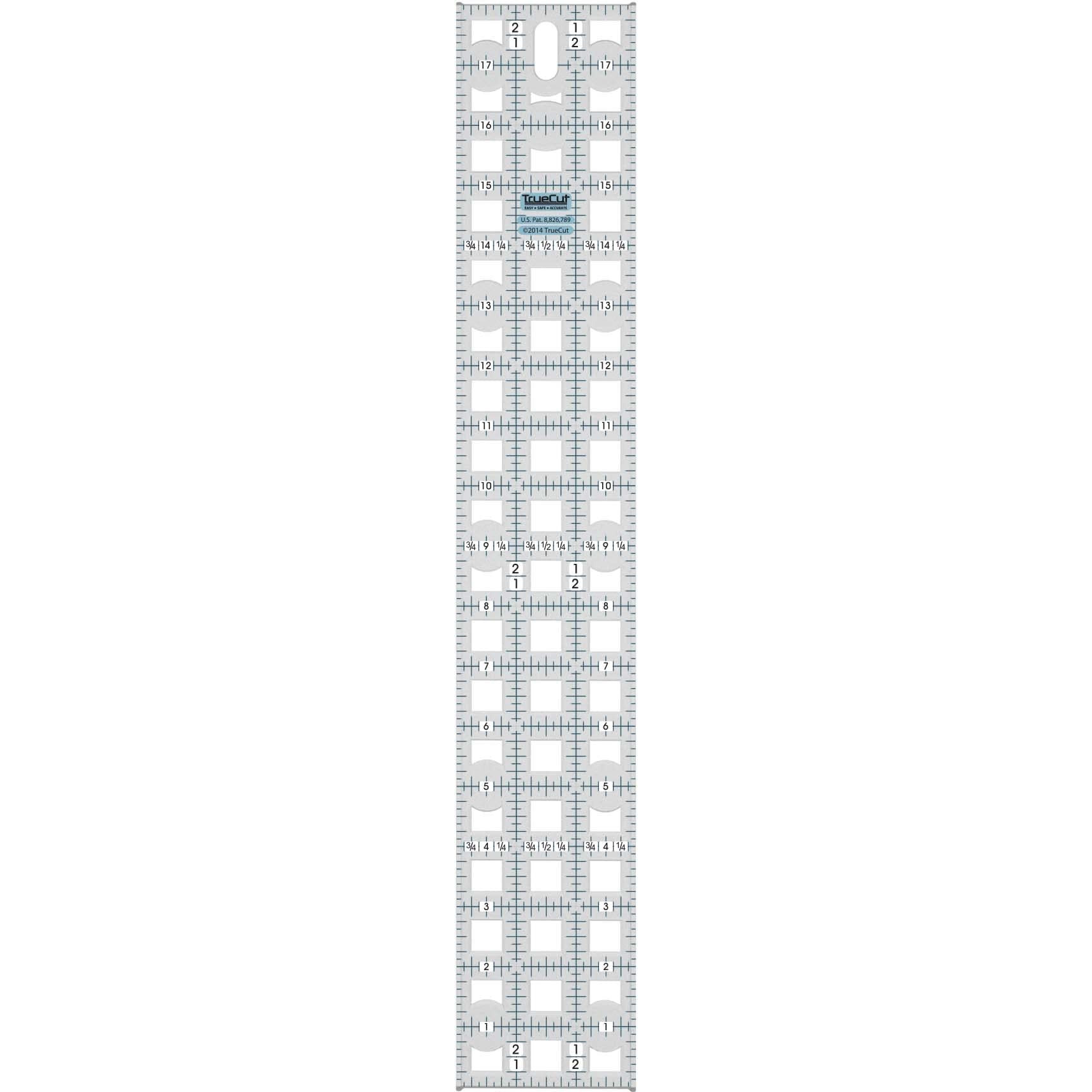 Truecut  Ruler  Innovative Ruler Track And Cutter Guide System  Measures 3 X 18 Inches With 1/8-Inch Increments