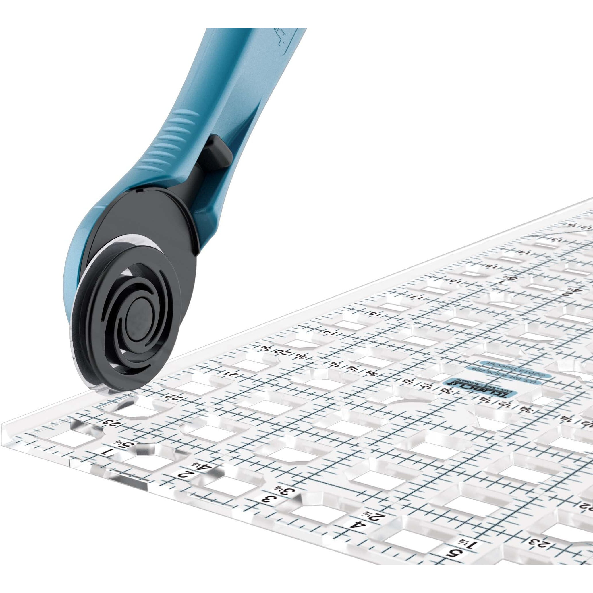 Truecut  Ruler  Innovative Ruler Track And Cutter Guide System  Measures 3 X 18 Inches With 1/8-Inch Increments