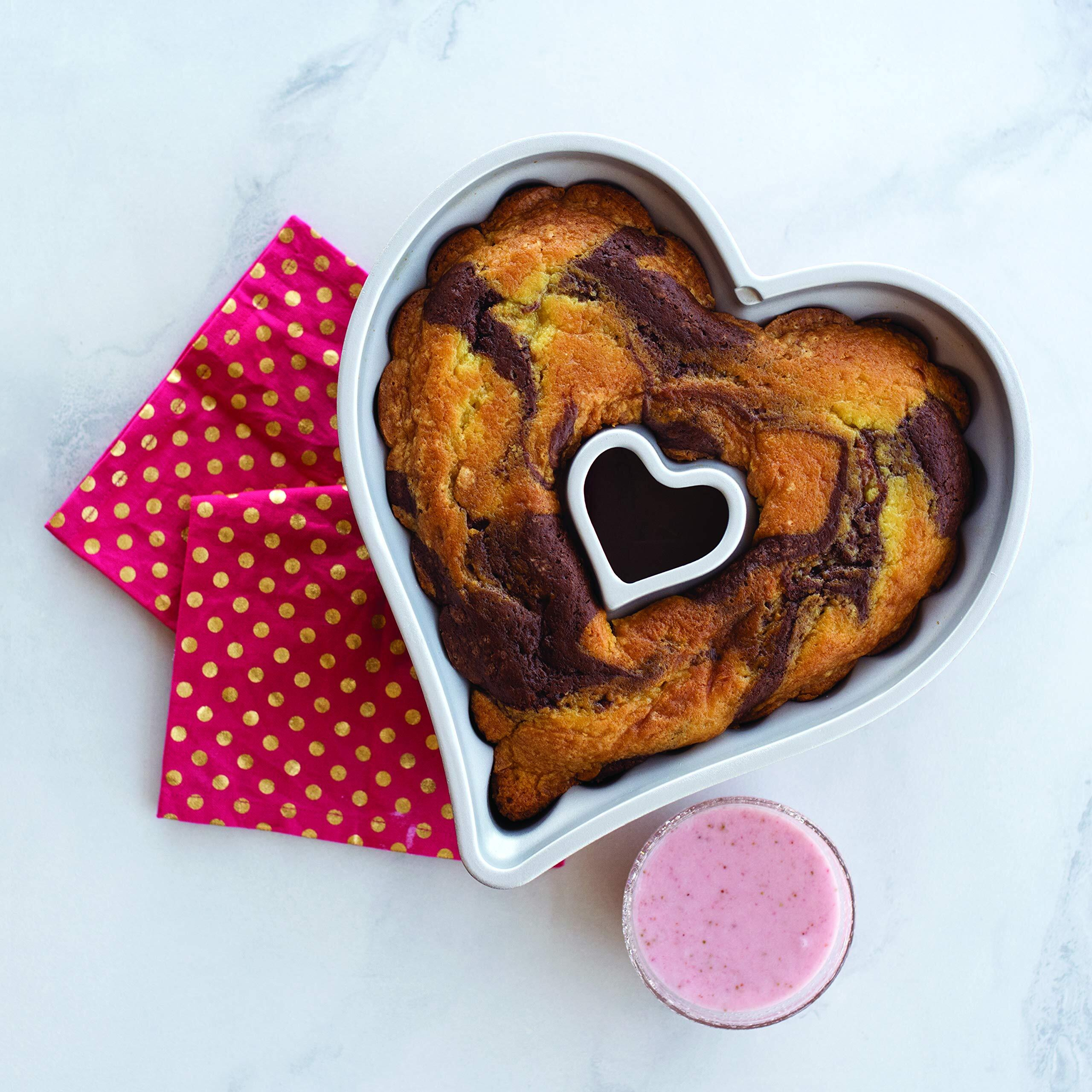 Nordic Ware Elegant Heart Bundt  10 Cup  Toffee