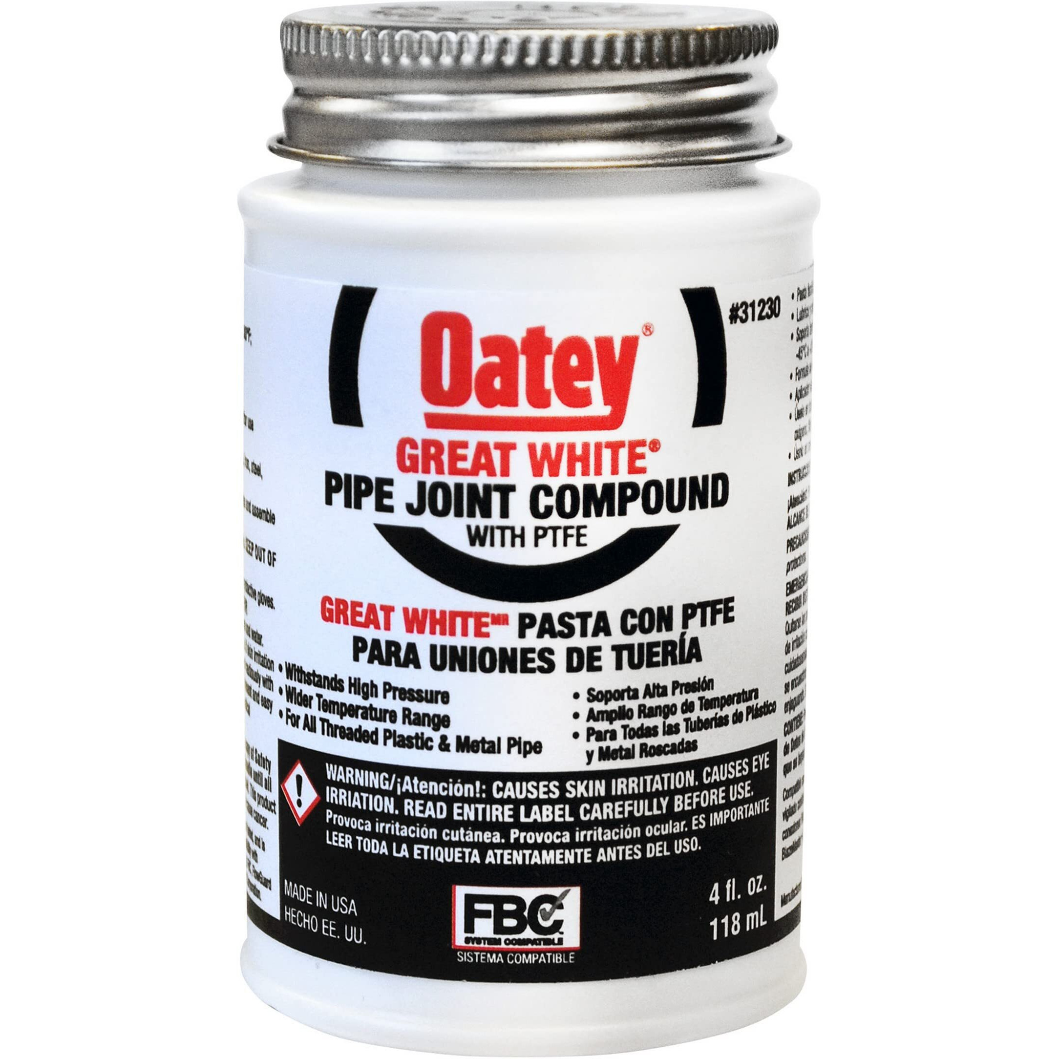 Oatey Pipe Joint Compound 4 Oz White