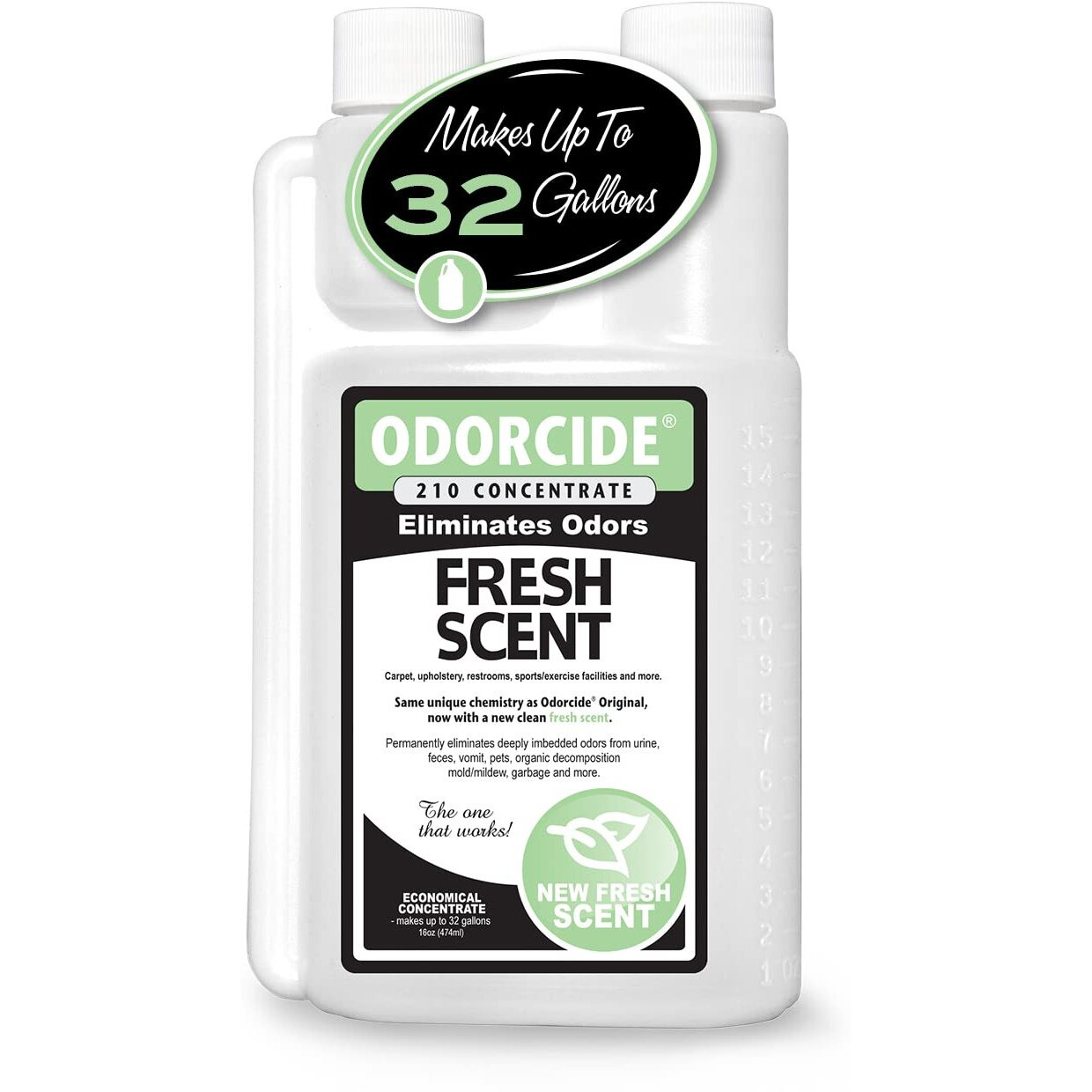 Odorcide Odor Eliminator Concentrate Odor Eliminator For Strong Odor On Carpets  Hardwood & More - Smoke  Sweat & Pet Odor Eliminator For Home W/Non-Enzymatic Formula - Fresh Scent - 16 Oz
