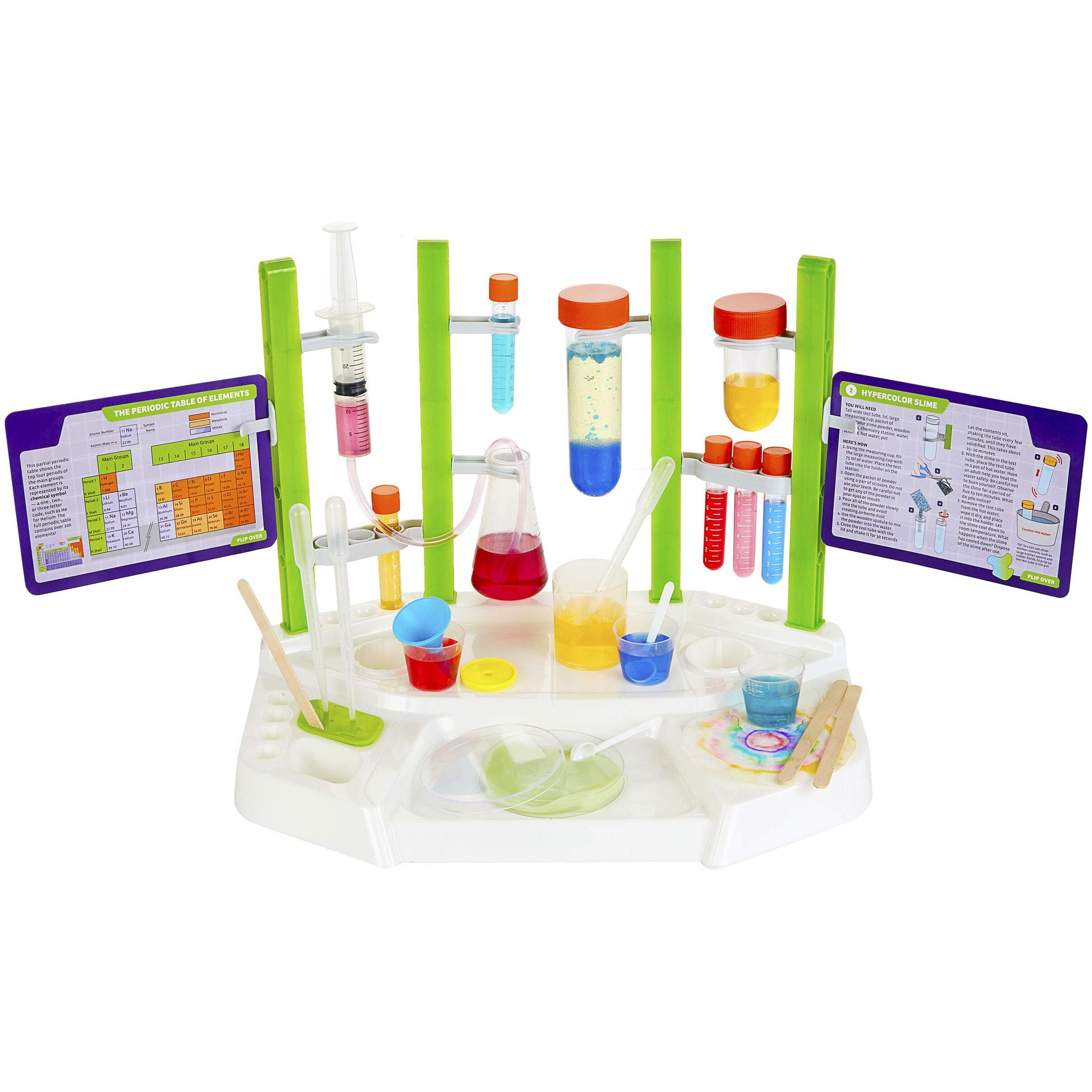 Thames & Kosmos Ooze Labs Chemistry Station Science Experiment Kit  20 Non-Hazardous Experiments Including Safe Slime  Chromatography  Acids  Bases & More  Multi-Color