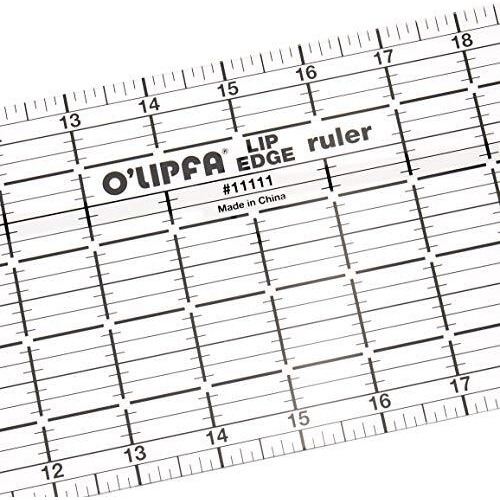 O'Lipfa 11111 Ruler With Lip Edge  5 X 24-Inch