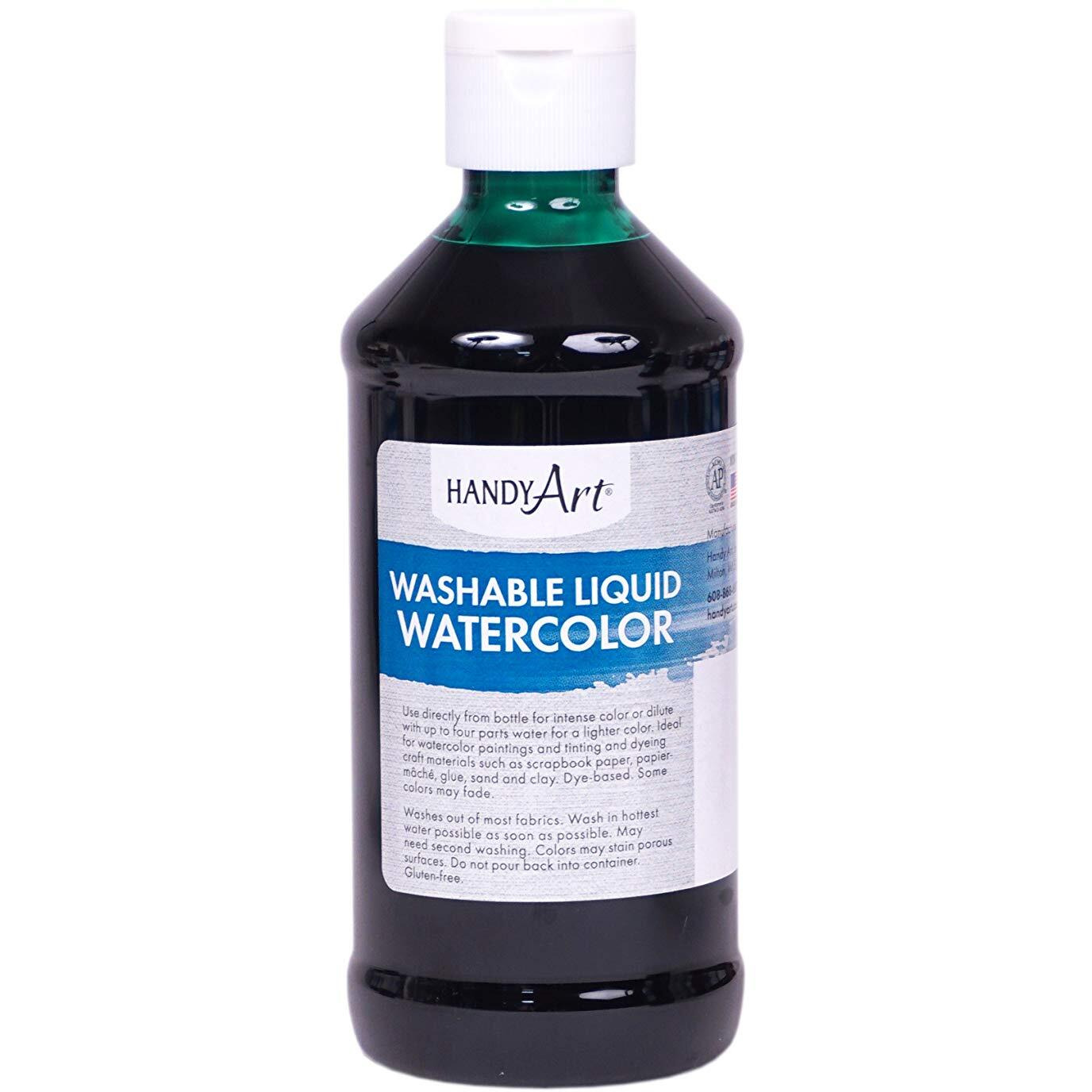Handy Art Washable Liquid Watercolor 8 Ounce  Green