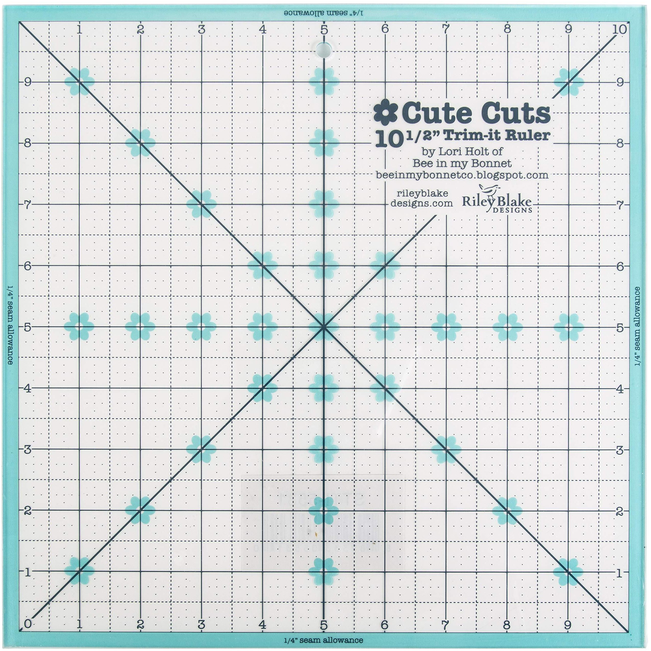 Riley Blake Designs Trim It Ruler  White