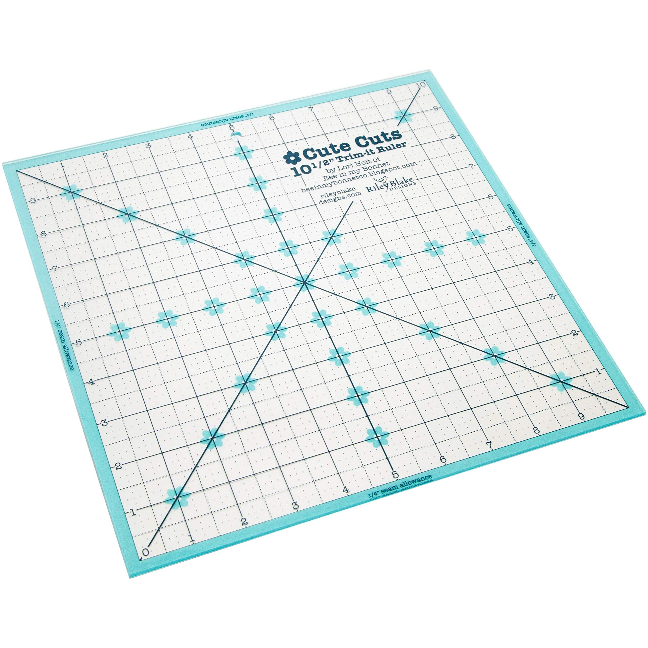 Riley Blake Designs Trim It Ruler  White