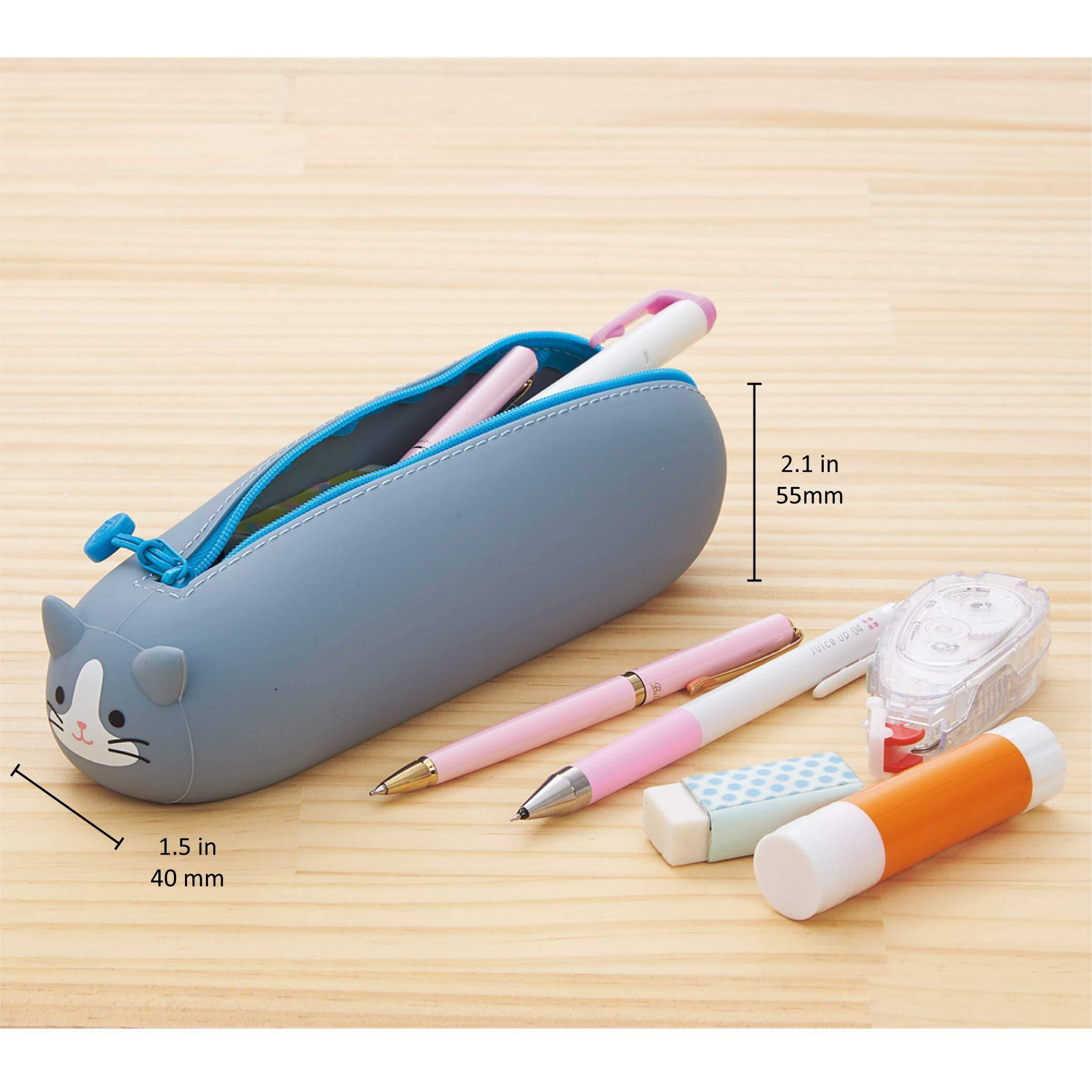 Lihitlab Punilabo Zipper Pen Case/Pouch  Horizontal  2.5"" X 7.9""  Shiba Dog (A7781-2)  Pen 2.5"&quotX 7.9"&quotX 2.4""