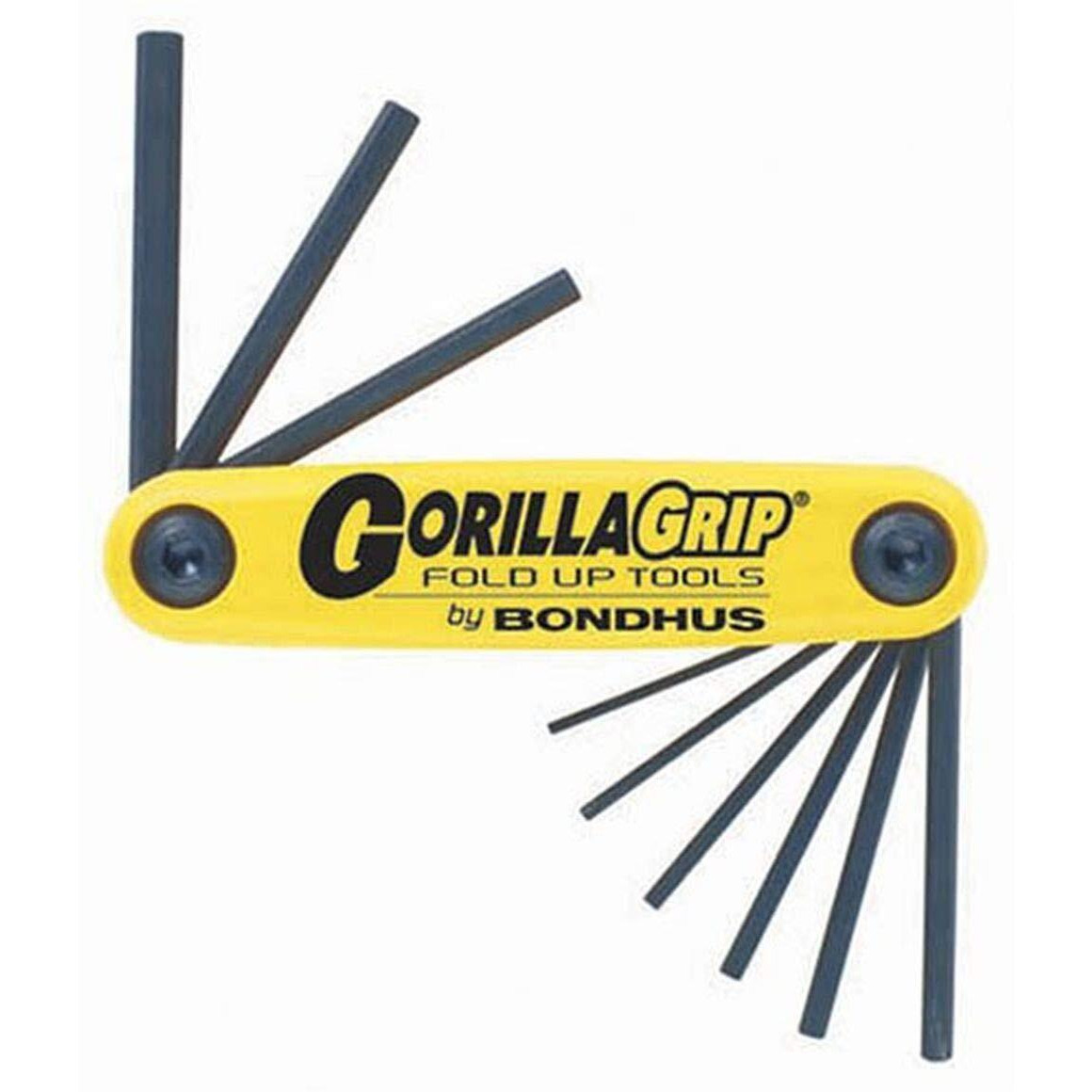 Bondhus 12591 Gorillagrip Set Of 9 Hex Fold-Up Keys  Sizes .050-3/16-Inch