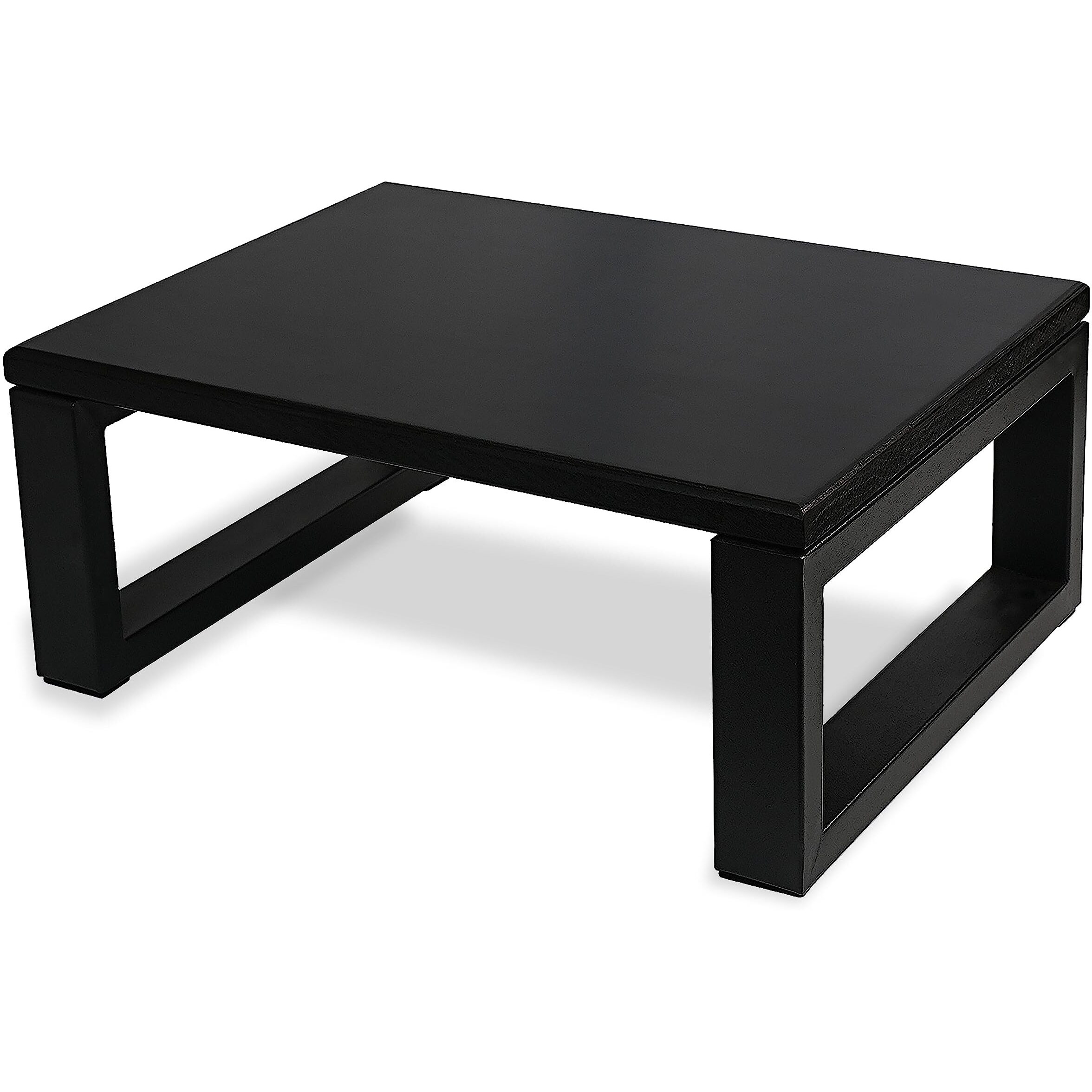 Consdan Step Stool With Metal Frame  Solid Hardwood Step Stool For Toddler/Kids/Adult  Portable Step Stool For Bedroom Bathroom-Black