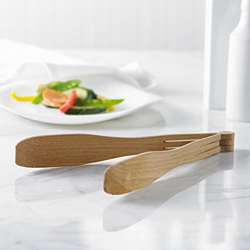 Trudeau   Brown Grill And Kitchen Tongs Of Wood  Medium