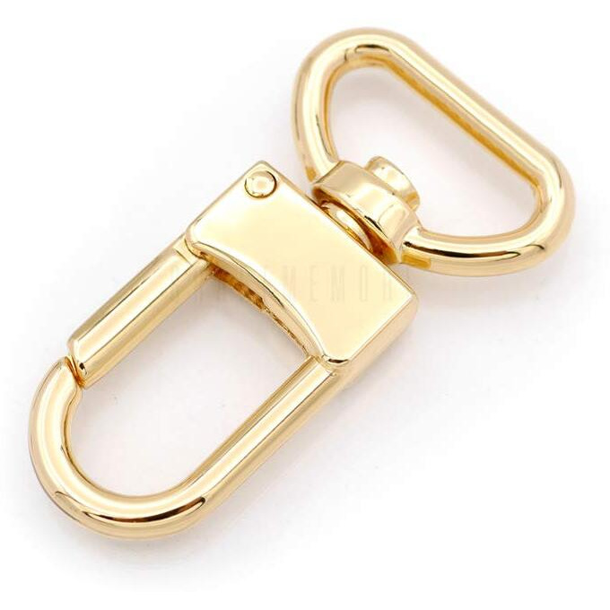 Craftmemore 4Pcs Swivel Snap Hook Push Gate Lobster Clasps Quality Clips Bag Charm For Replacement Craft Lanyard Purse Making Sc49 (18 Mm  Gold)