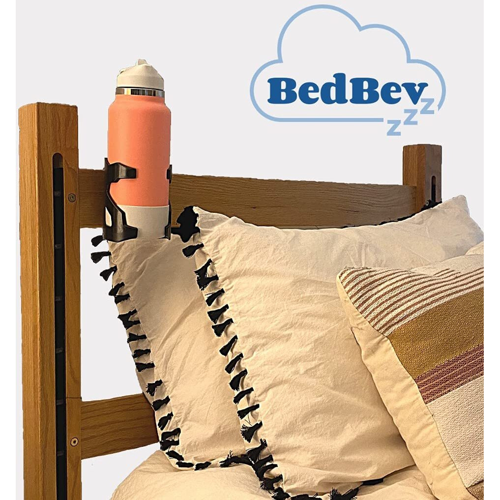 Bedbev Cup Holder  Drink Holder  Bottle Holder Attachment For Beds  Bunk Bed Accessories  Lofted Beds And Cribs
