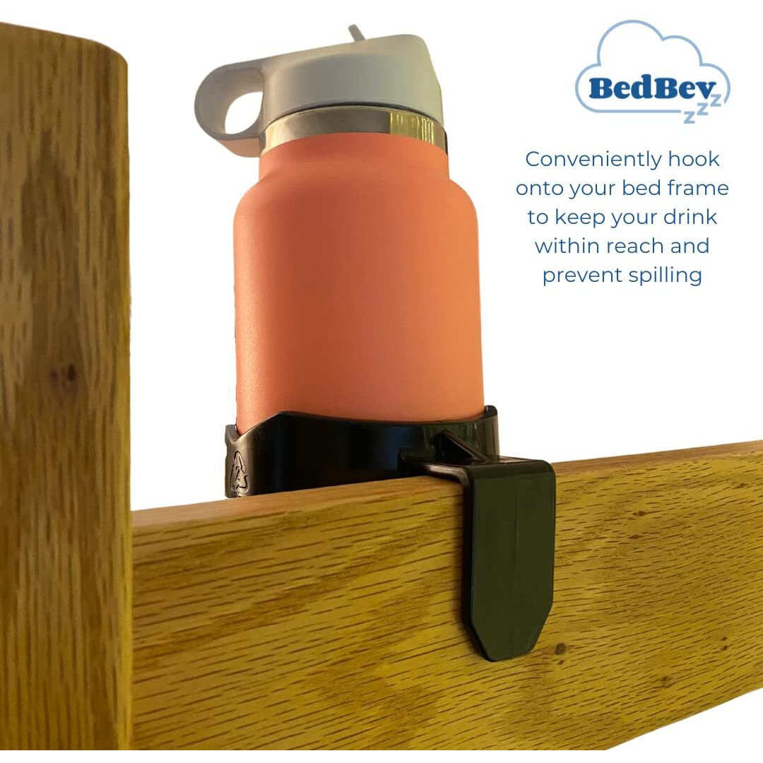 Bedbev Cup Holder  Drink Holder  Bottle Holder Attachment For Beds  Bunk Bed Accessories  Lofted Beds And Cribs
