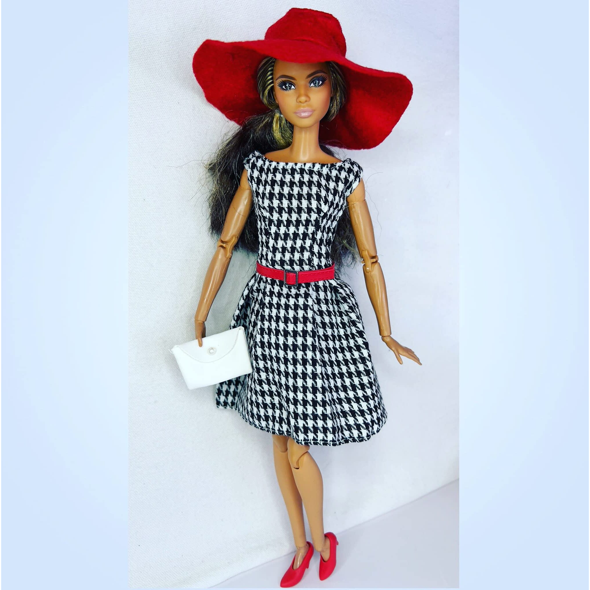 Eledoll Clothes Deluxe Fashion Pack Tea Time Black & Red Classic Set For 11.5  Doll 4
