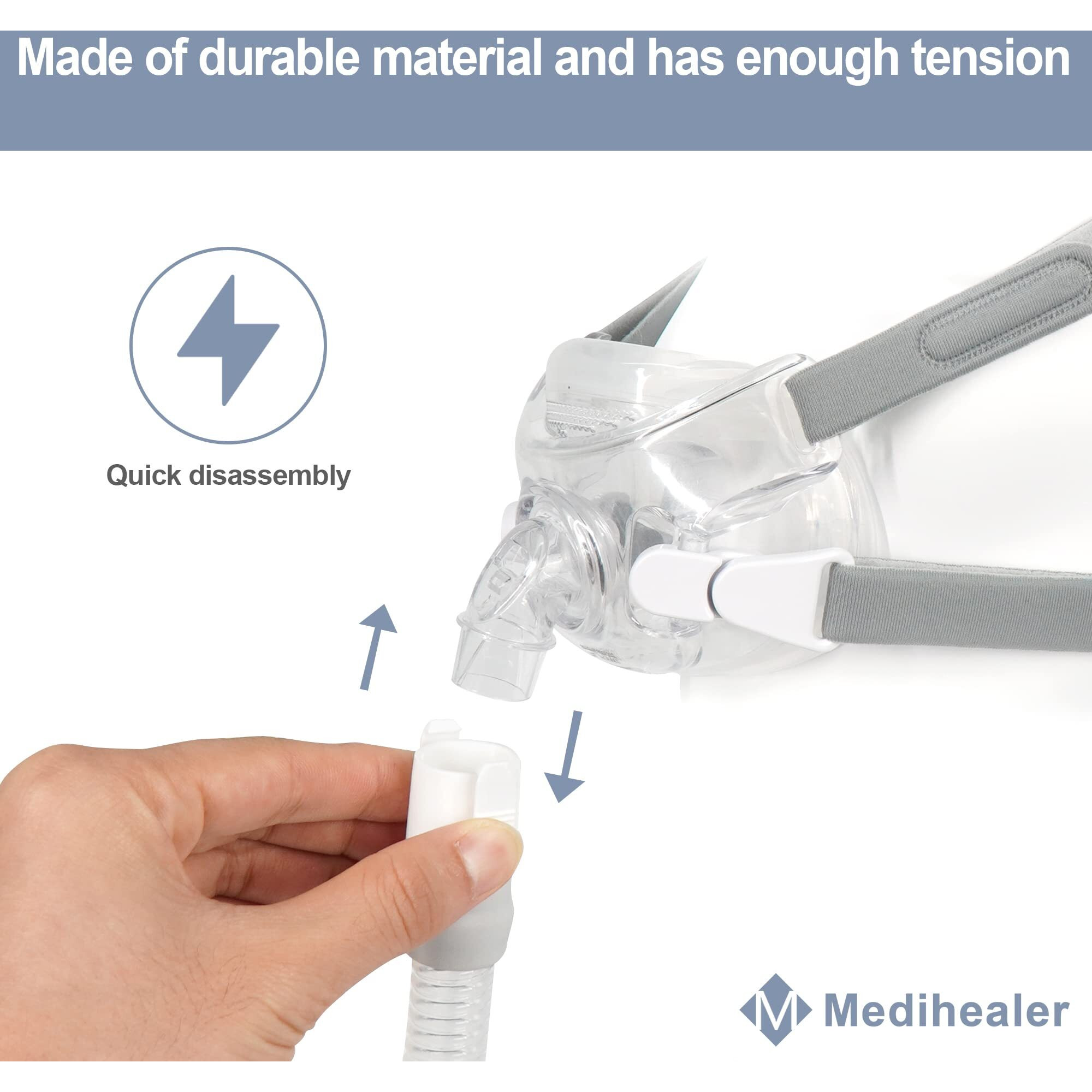 2 Packs Quick Release Tube Compatible With Amara View  Only Short Tube For Av  No Elbow  Improved Design And Upgraded Material Great Value Supplies By Medihealer.