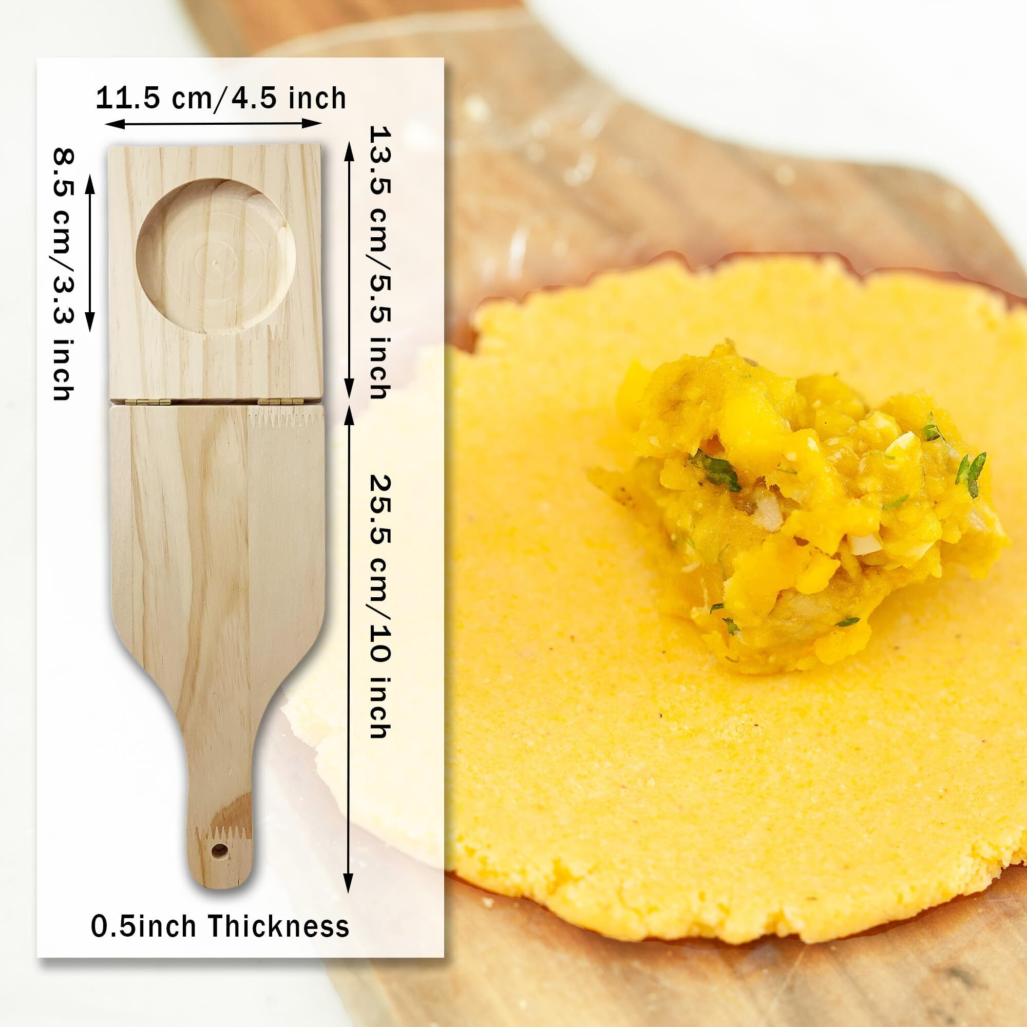 Tostones Plantain Press Wooden Tostonera Para Platanos Fried Banana Masher For 3.3'' Tostones And Stuffed Plantains  10.5''X4.5''X1''