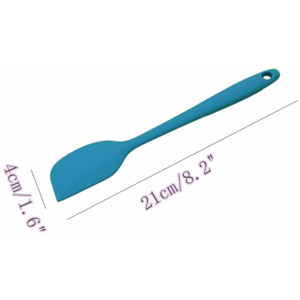 Lapxsnzd 8 Piece Heat Resistant Silicone Spatula Set - Non-Stick Rubber Spatula Kitchen Utensils For Cooking Baking And Mixing Multicolor