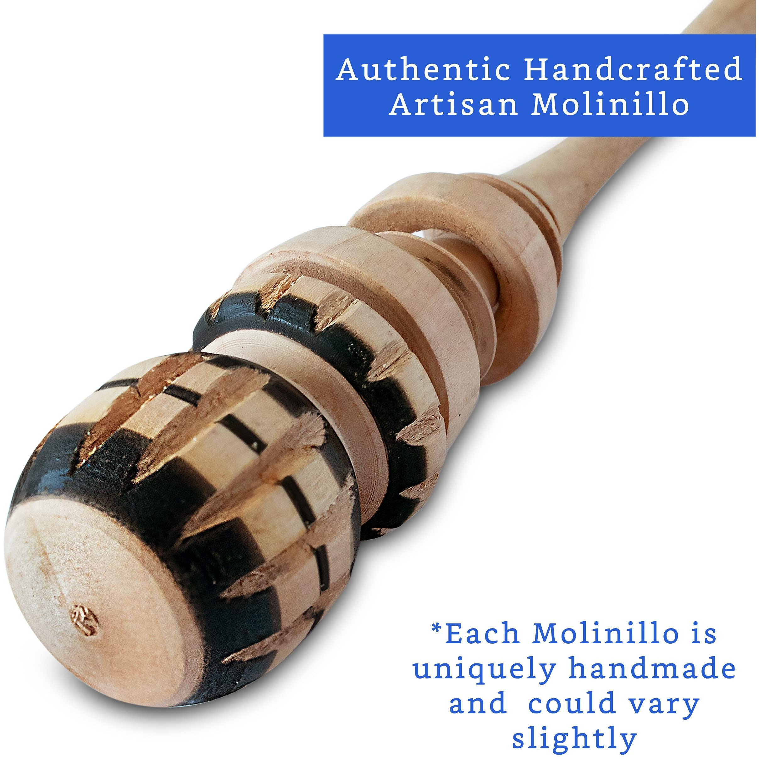 Authentic Artisanal Mexican Molinillo Hot Chocolate Frother (Small Cup Size) - Handmade Premium Mexican Hot Chocolate Wooden Whisk - Traditional Mexican Hot Chocolate Whisk - Molinillo De Chocolate