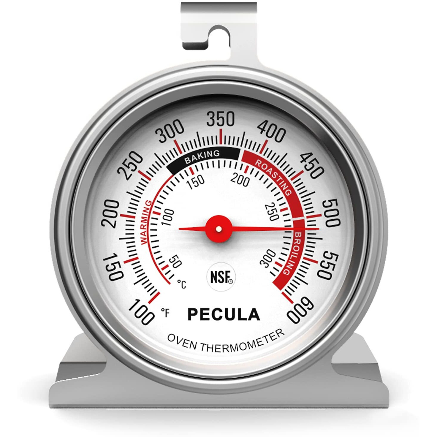 Oven Thermometer 50-300C/100-600F  Oven Baking Chef Thermometer Instant Read Stainless Steel Thermometer Kitchen Cooking Thermometer  Oven Temperature Gauge