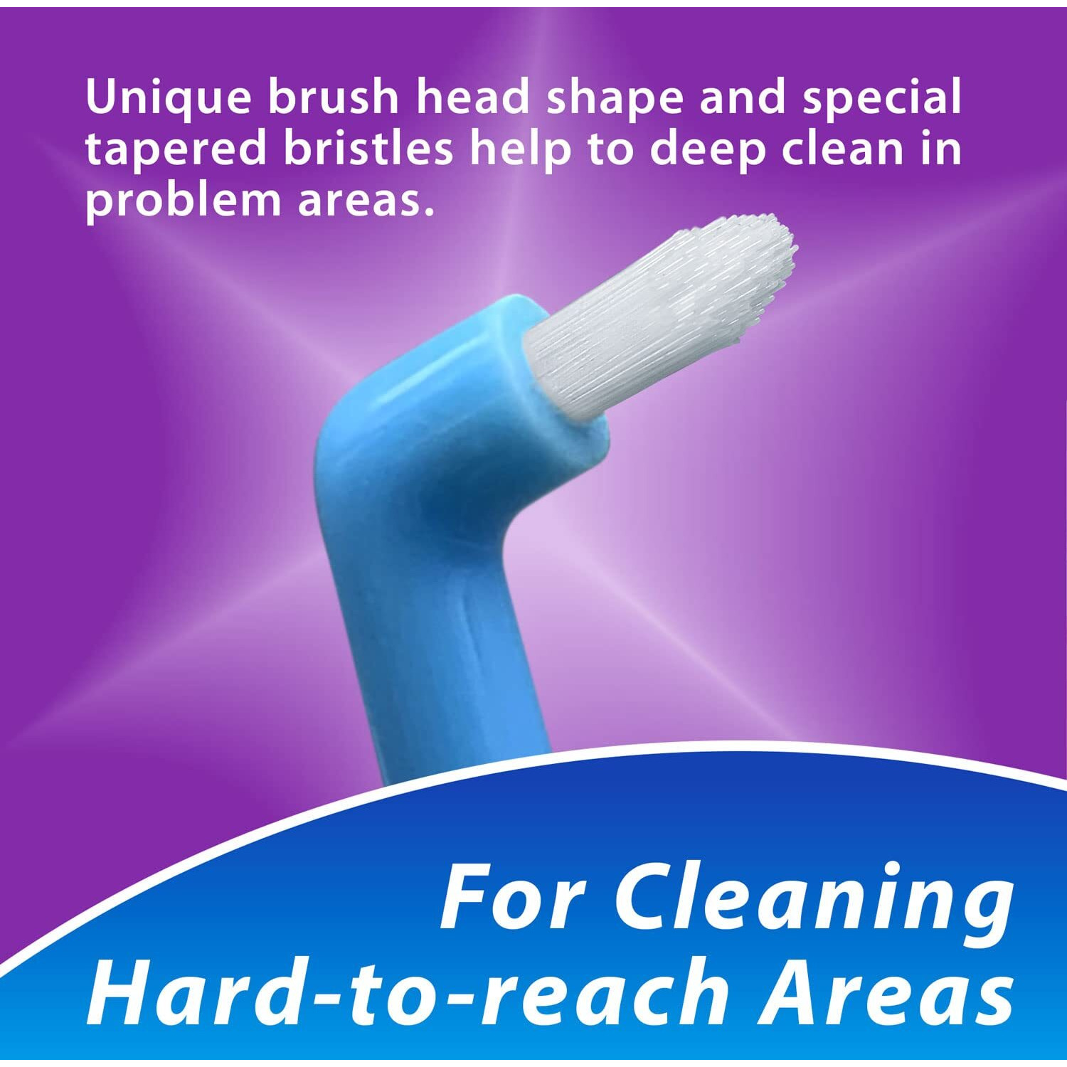 Brightworks Manual End Tuft Brush  Cleans Difficult Areas Such As Around Crowns  Bridges  Implants And Wider Gaps Between Teeth (Pack Of 3)