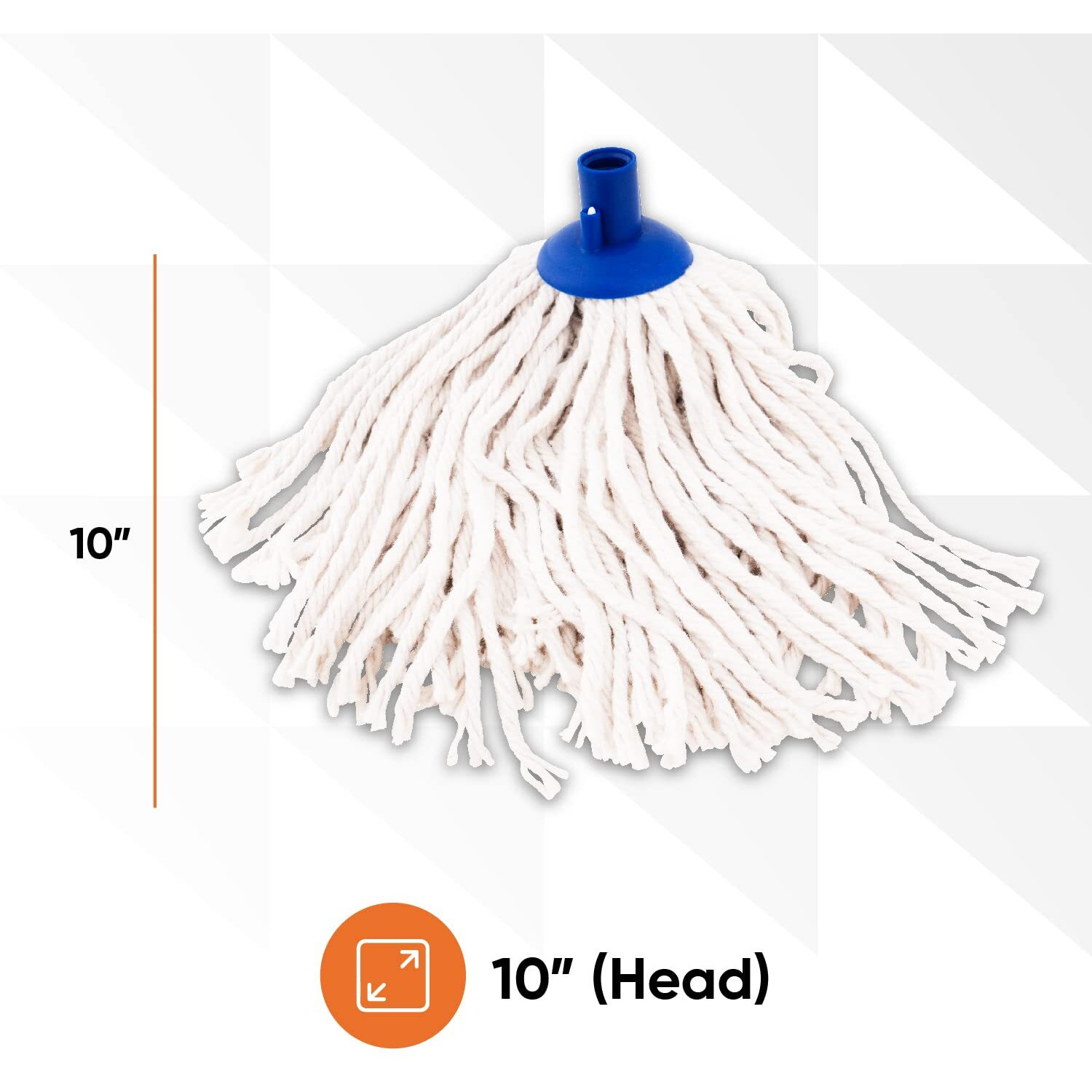 Superio String Mop Replacement  Cotton Mop Head  Refill For Cotton String Mop For Hardwood Floor Cleaning Self Wringing Mop For Home  Kitchen  Bath Heavy Duty Mop Commercial/Industrial  10  Strings
