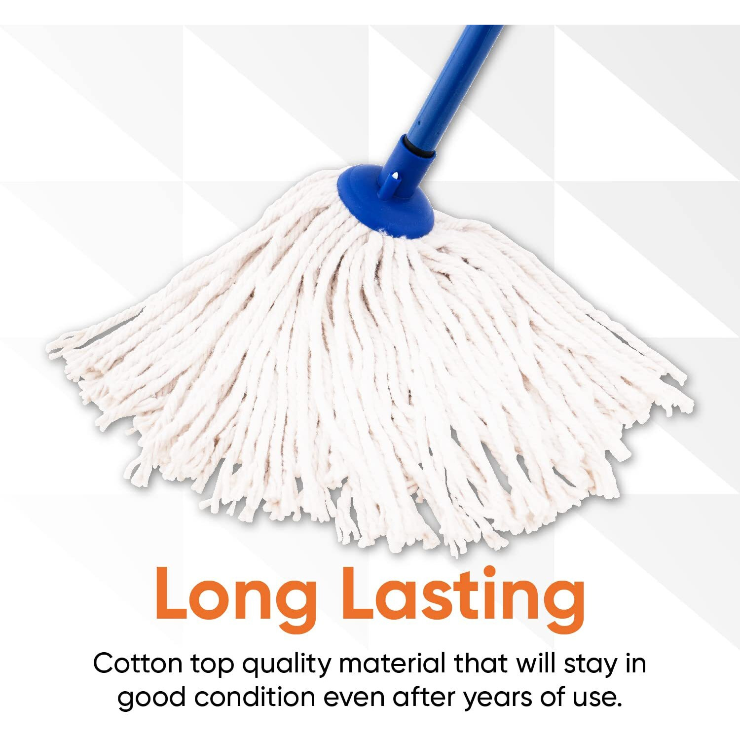 Superio String Mop Replacement  Cotton Mop Head  Refill For Cotton String Mop For Hardwood Floor Cleaning Self Wringing Mop For Home  Kitchen  Bath Heavy Duty Mop Commercial/Industrial  10  Strings