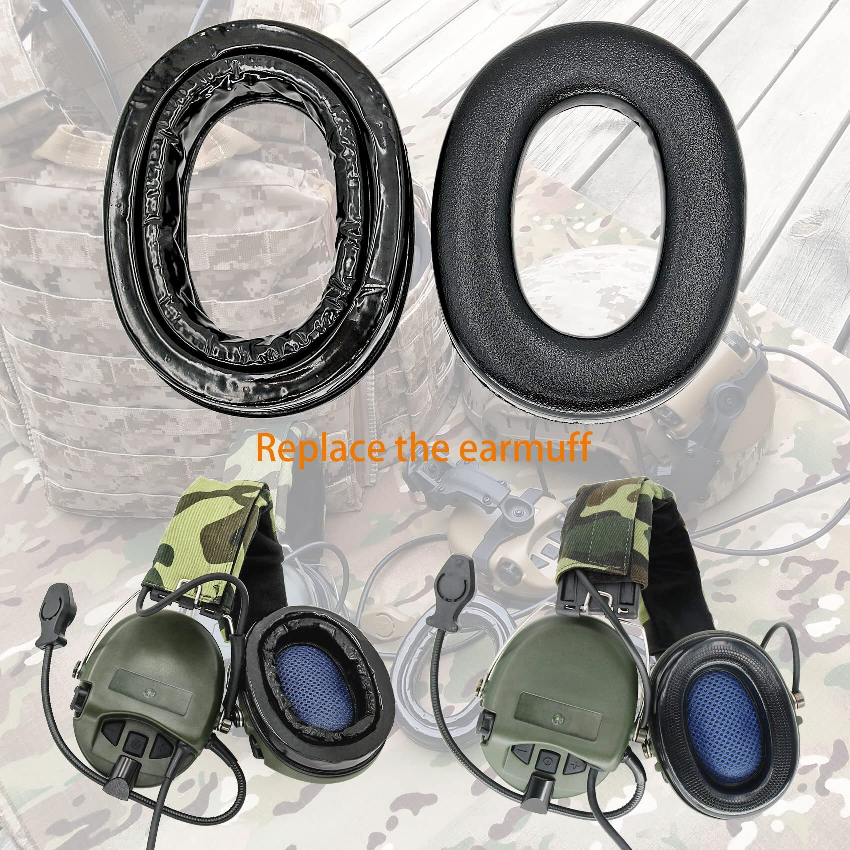 Combatgear Silicone Gel Earpads Compatible With Msa Sordin Headsets Hearing Protection Noise Reduction