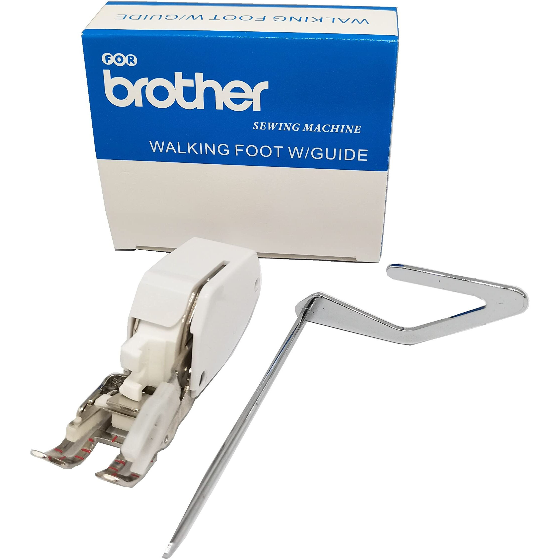 Honeysew Open Toe Walking Foot W/Guide For Brother Sewing Machine Quilting And Sewing Stitch Through Multiple Layers
